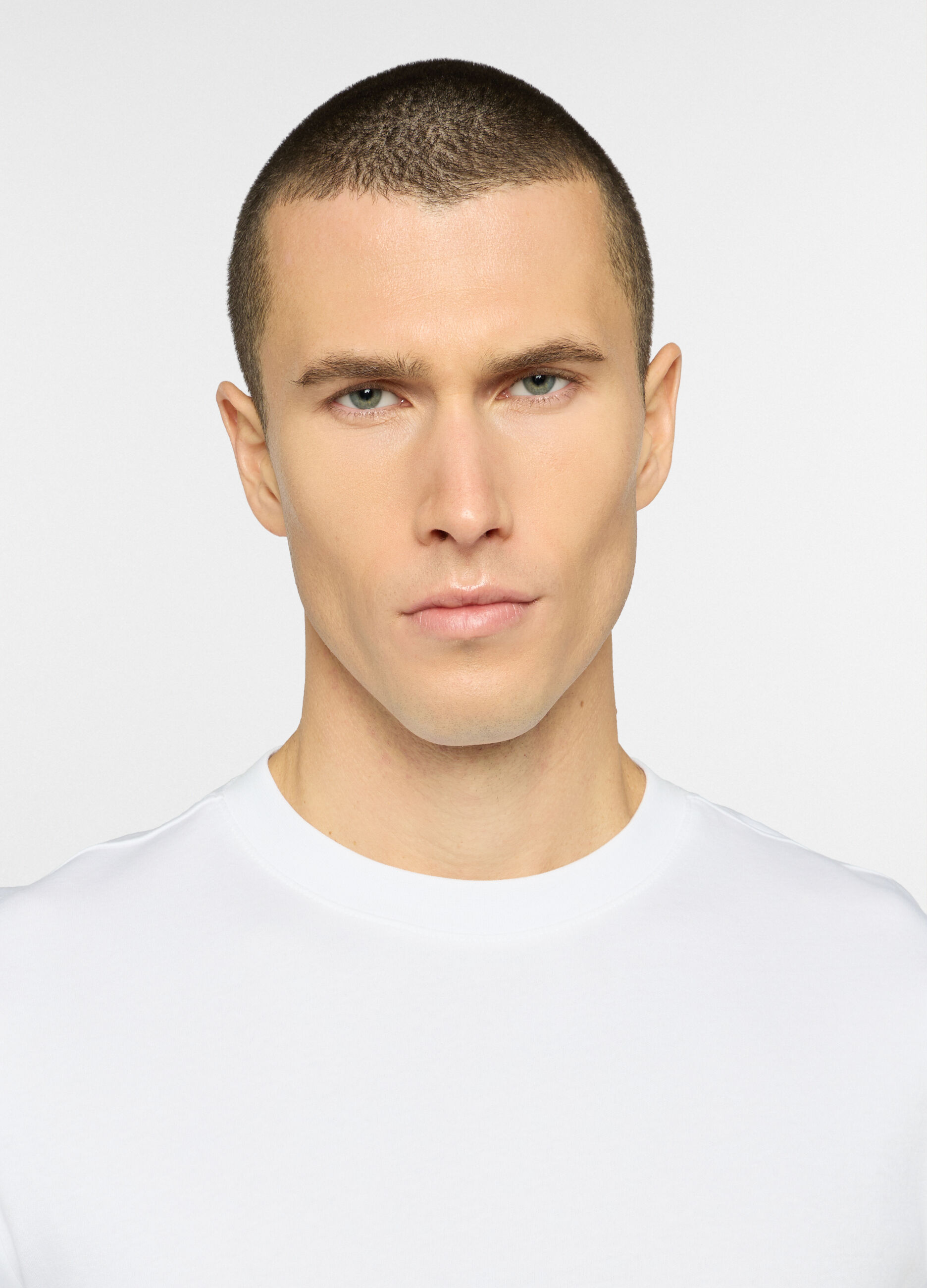 T-shirt girocollo in interlock di cotone uomo_2