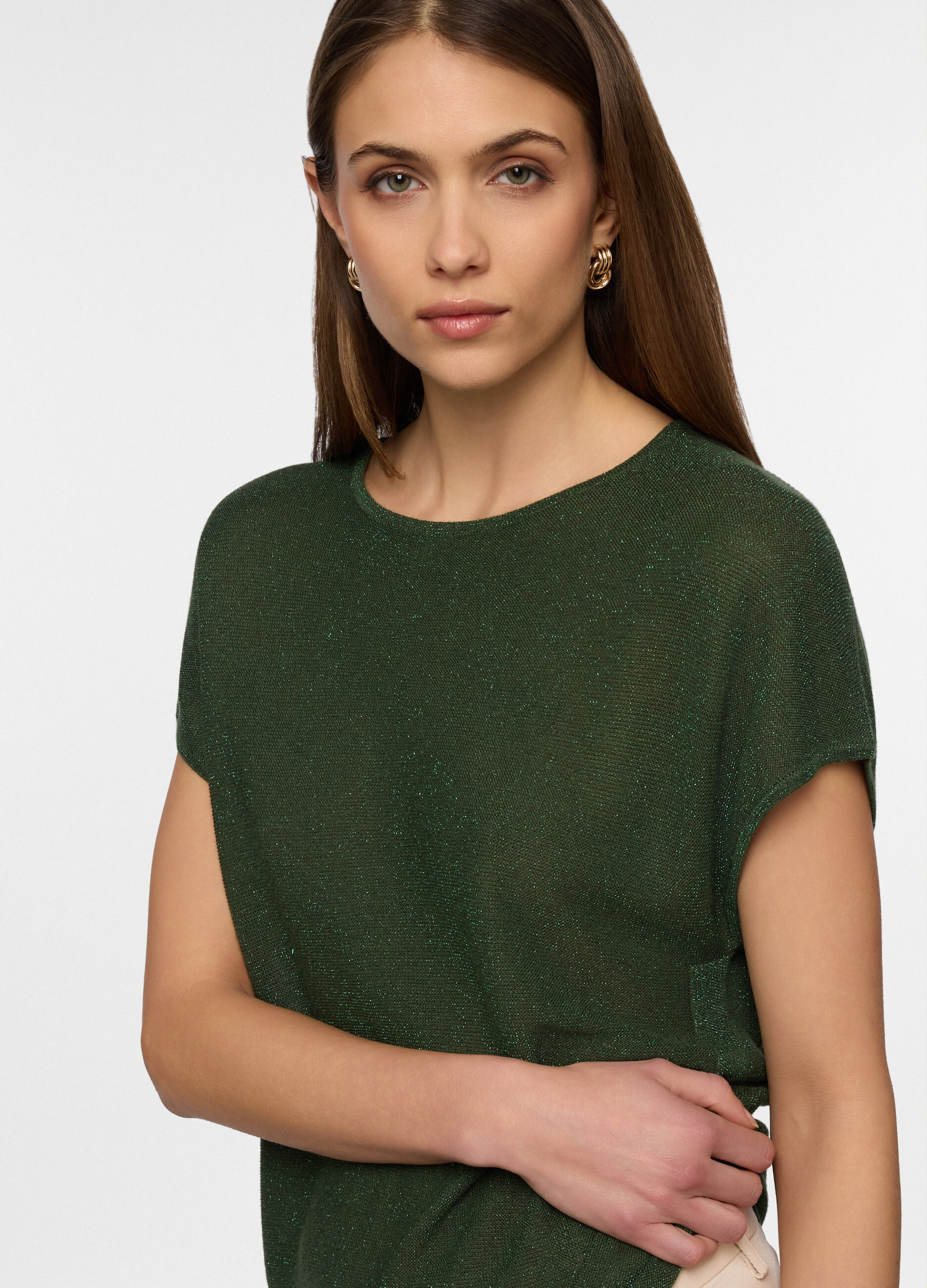 T-shirt kimono girocollo donna_2