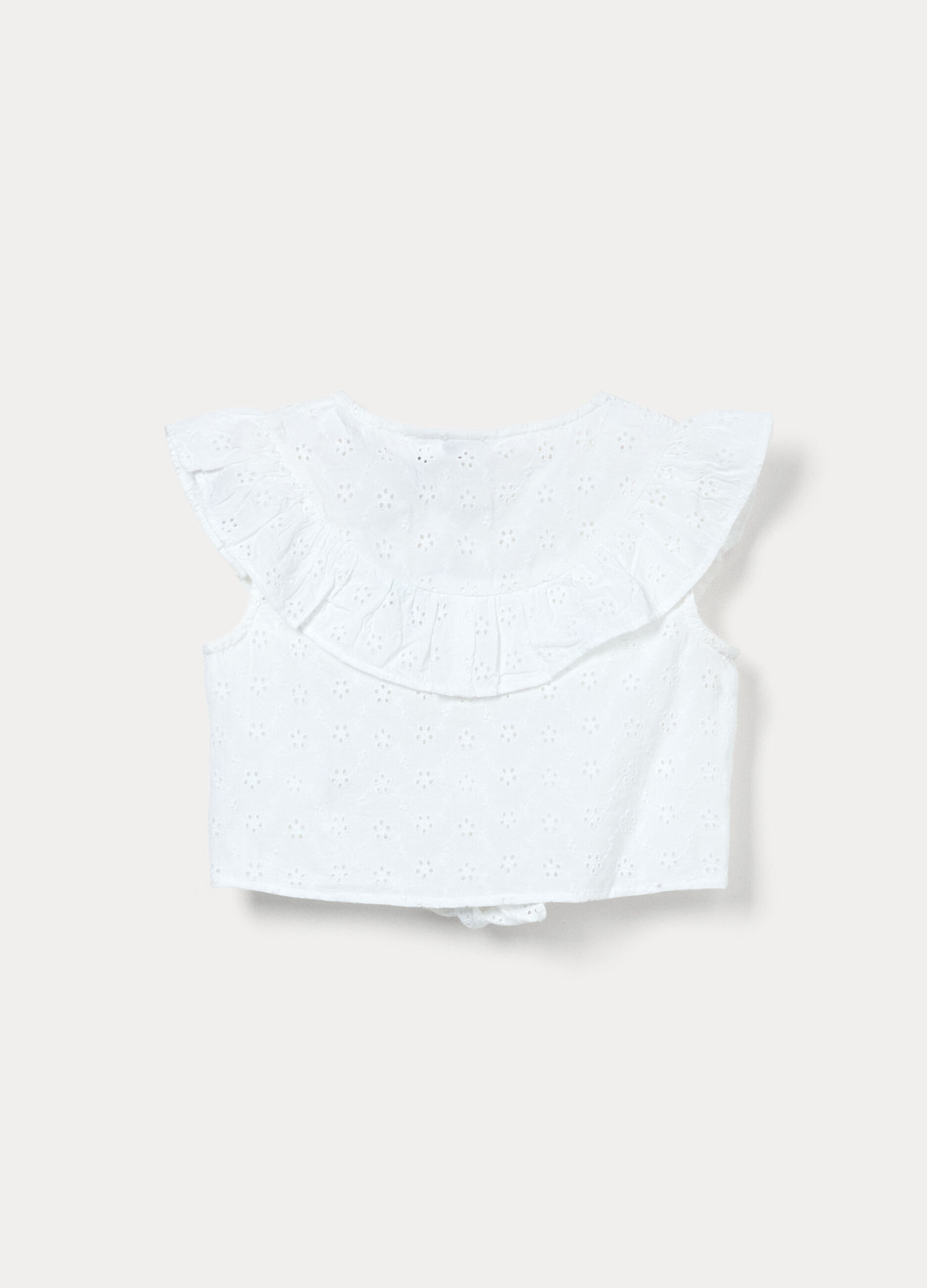 Top in sangallo di puro cotone bambina_1