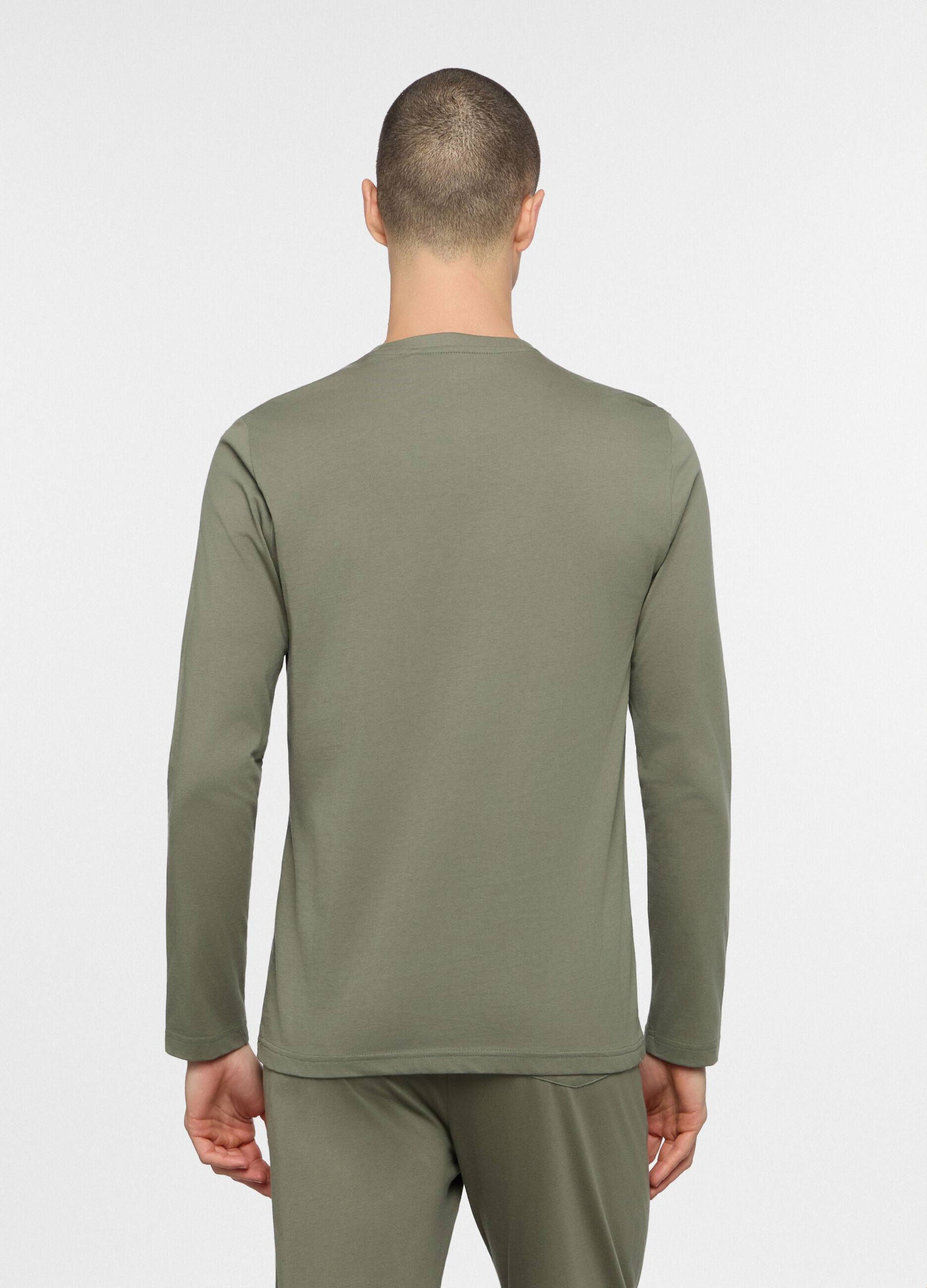 Maglietta pigiama in jersey di cotone uomo_1