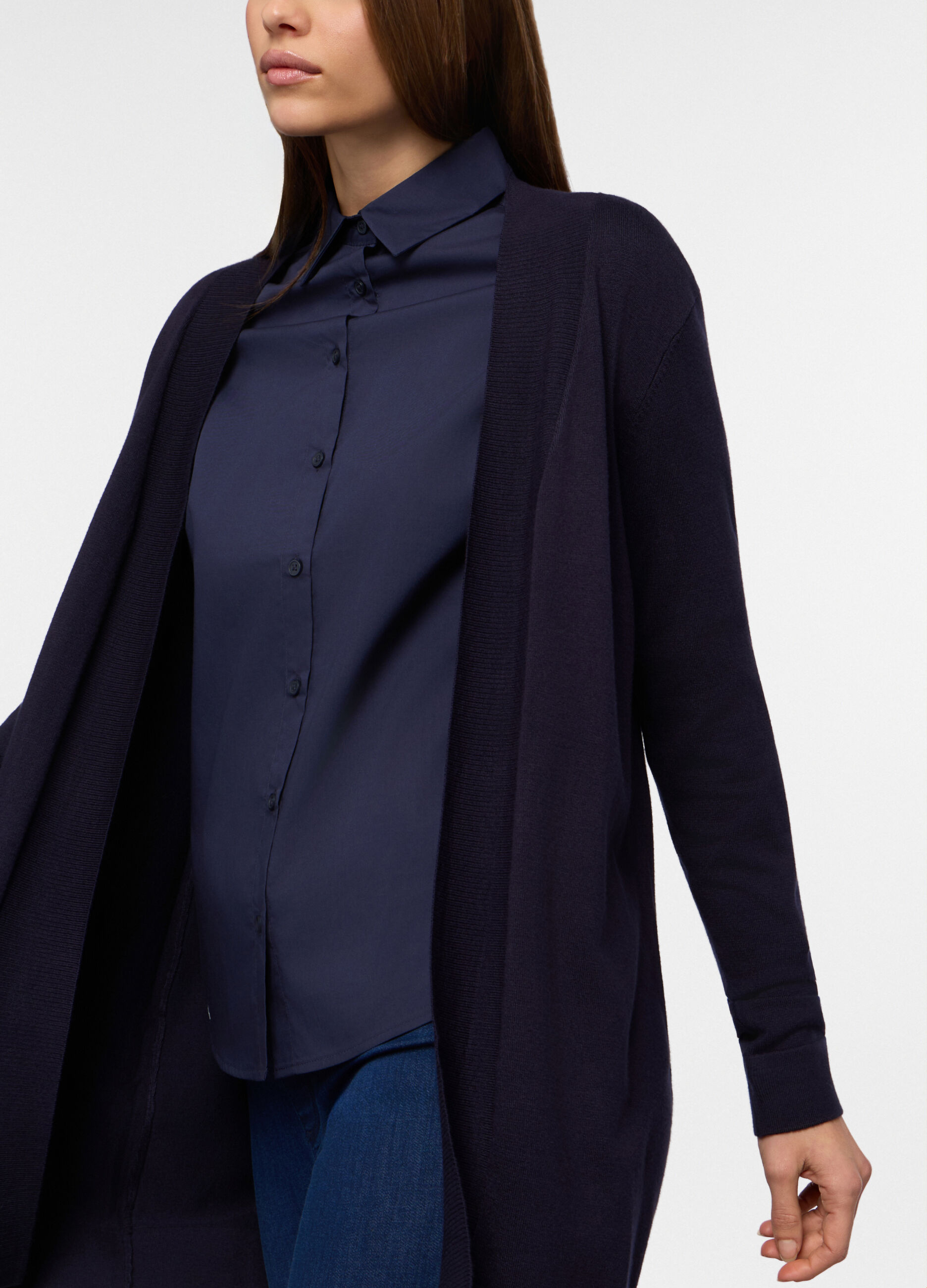 Cardigan misto viscosa donna_2