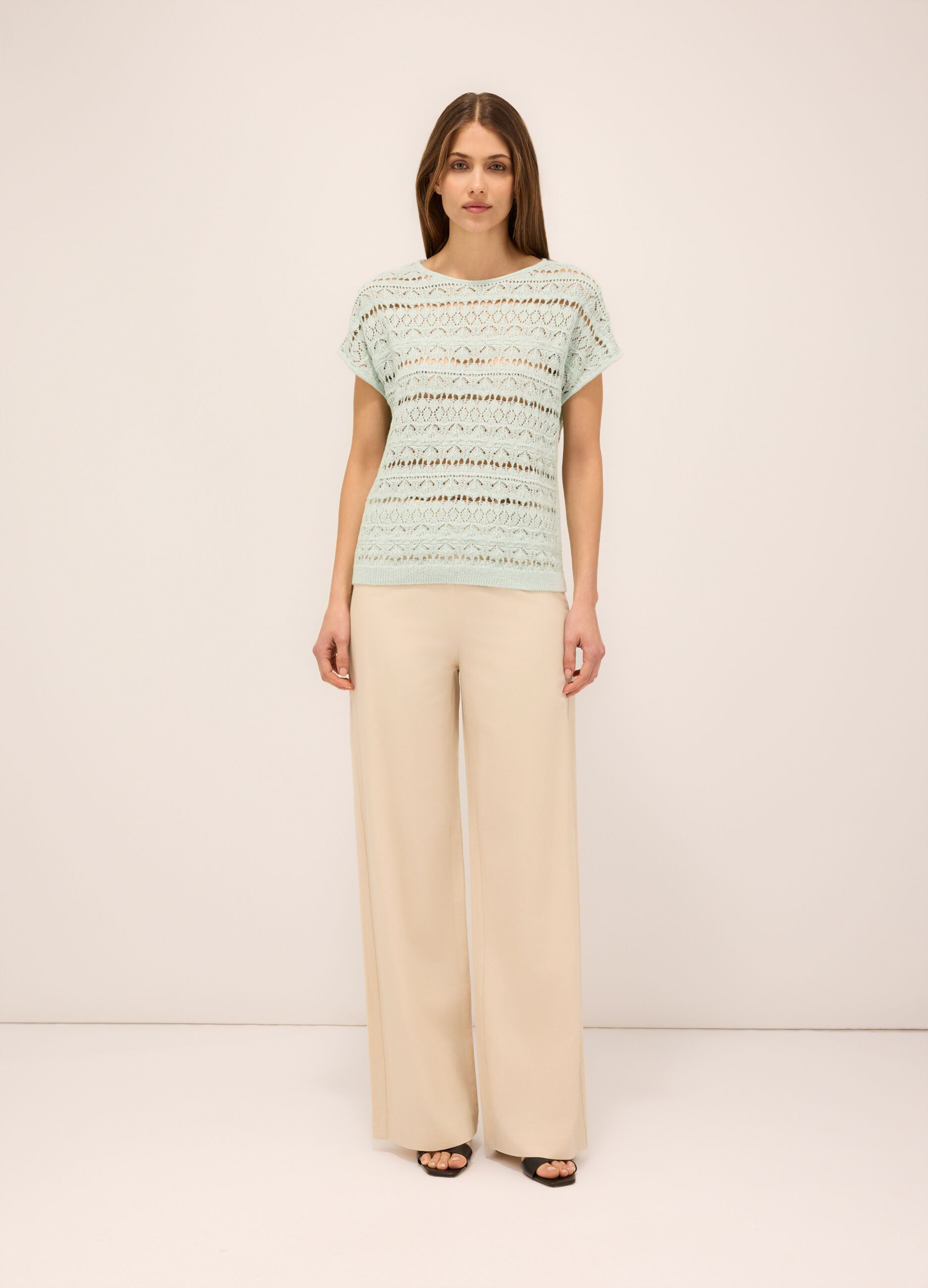Pantaloni misto viscosa donna_0