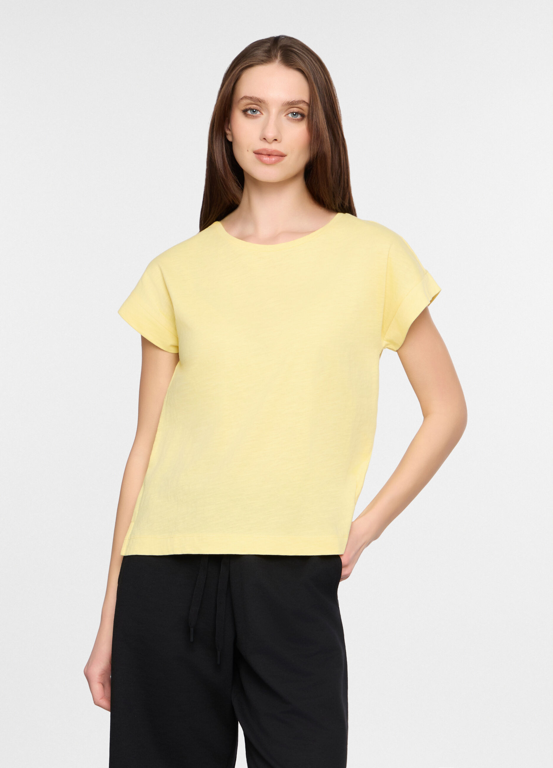 T-shirt girocollo donna_0