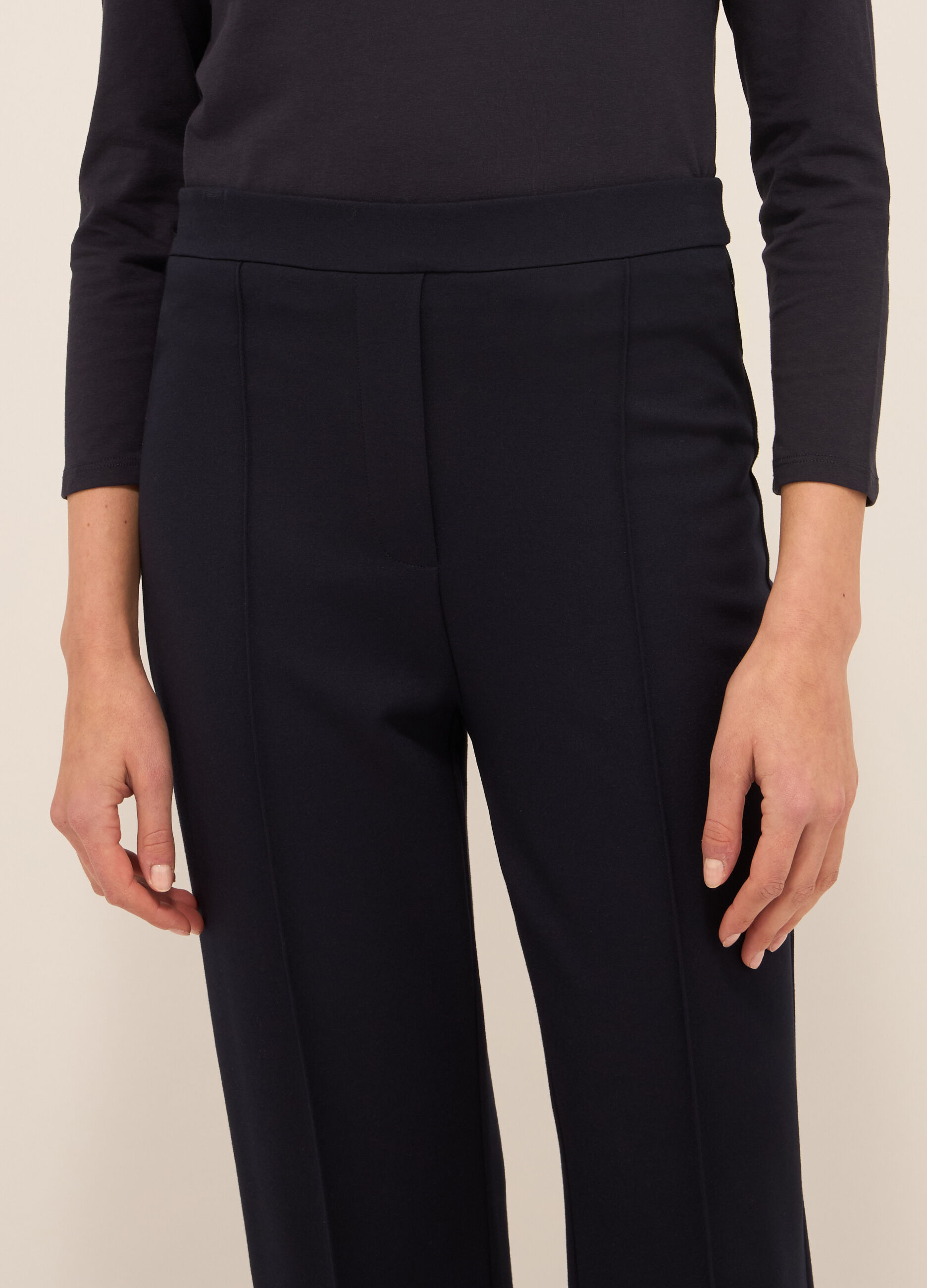 Pantaloni in punto Milano donna_2