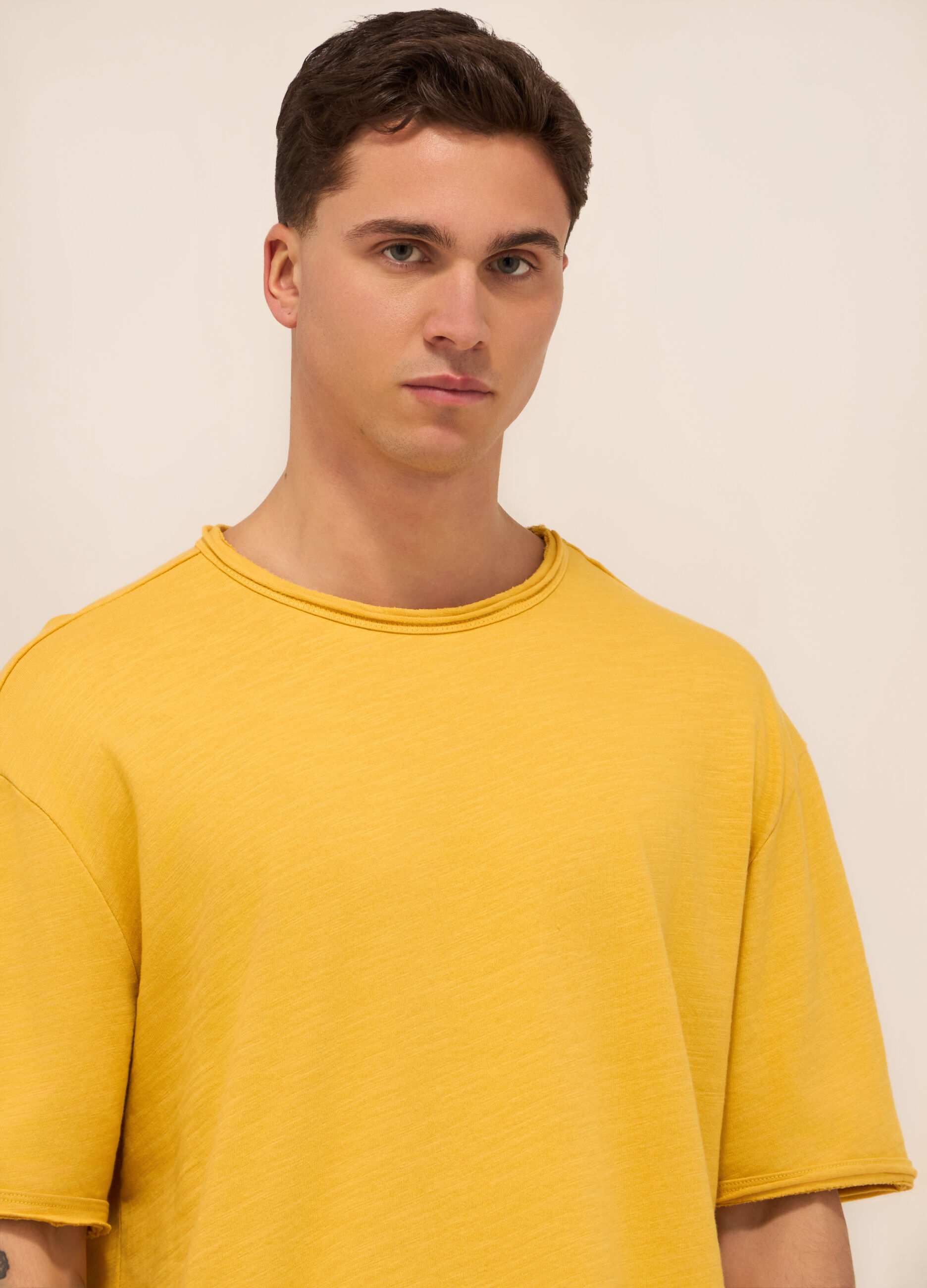 T-shirt girocollo in jersey di cotone uomo_2