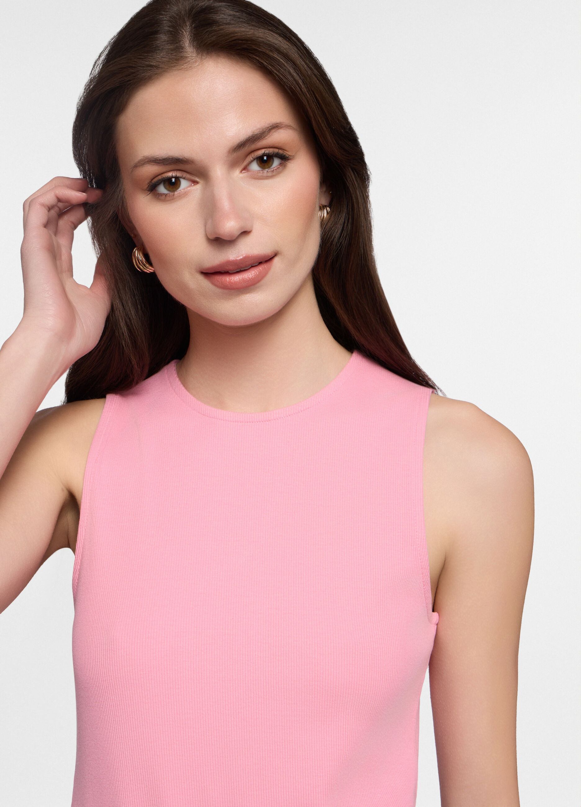 Top girocollo stretch donna_2