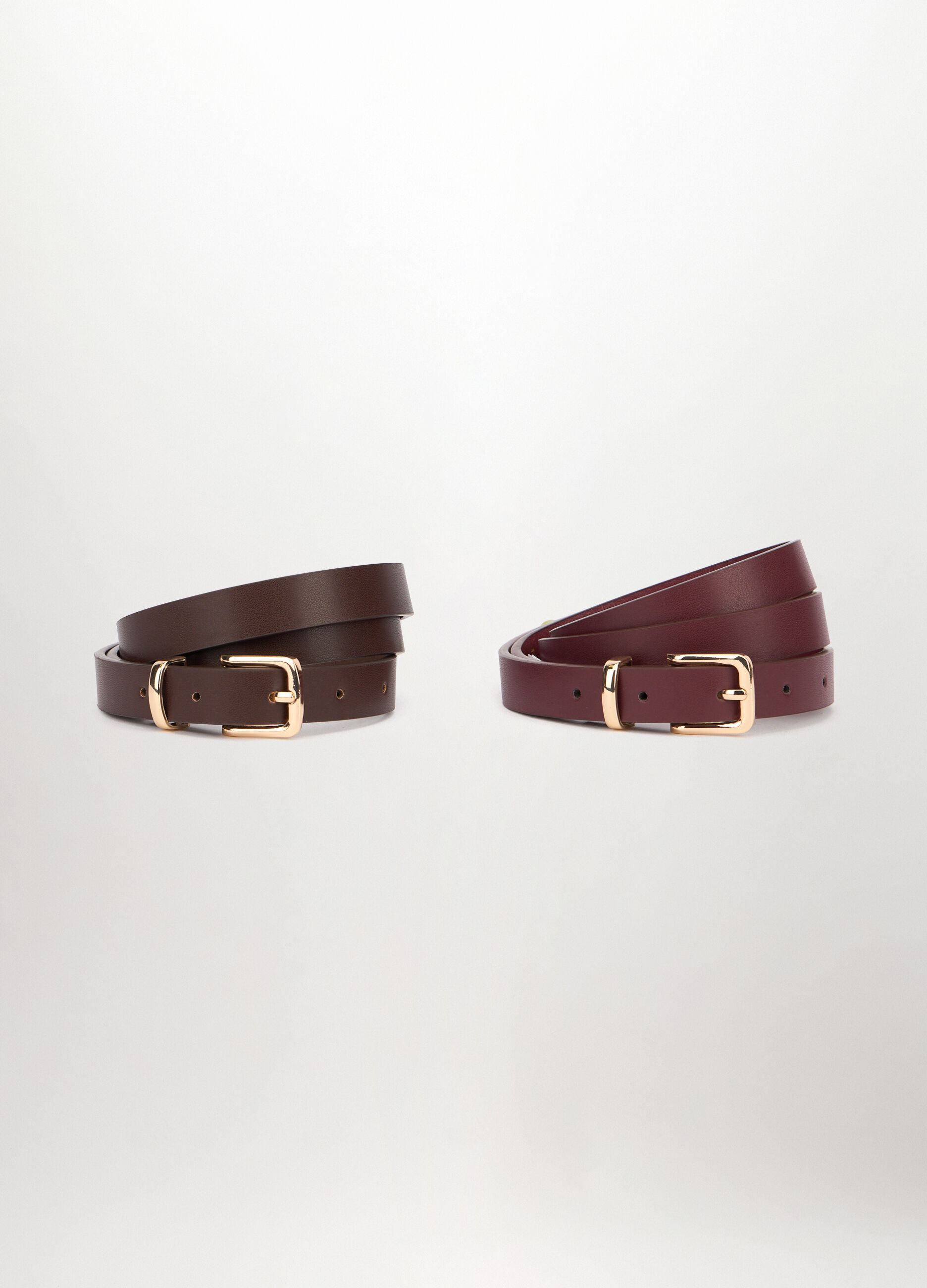 Pack 2 cinture in ecopelle donna_0