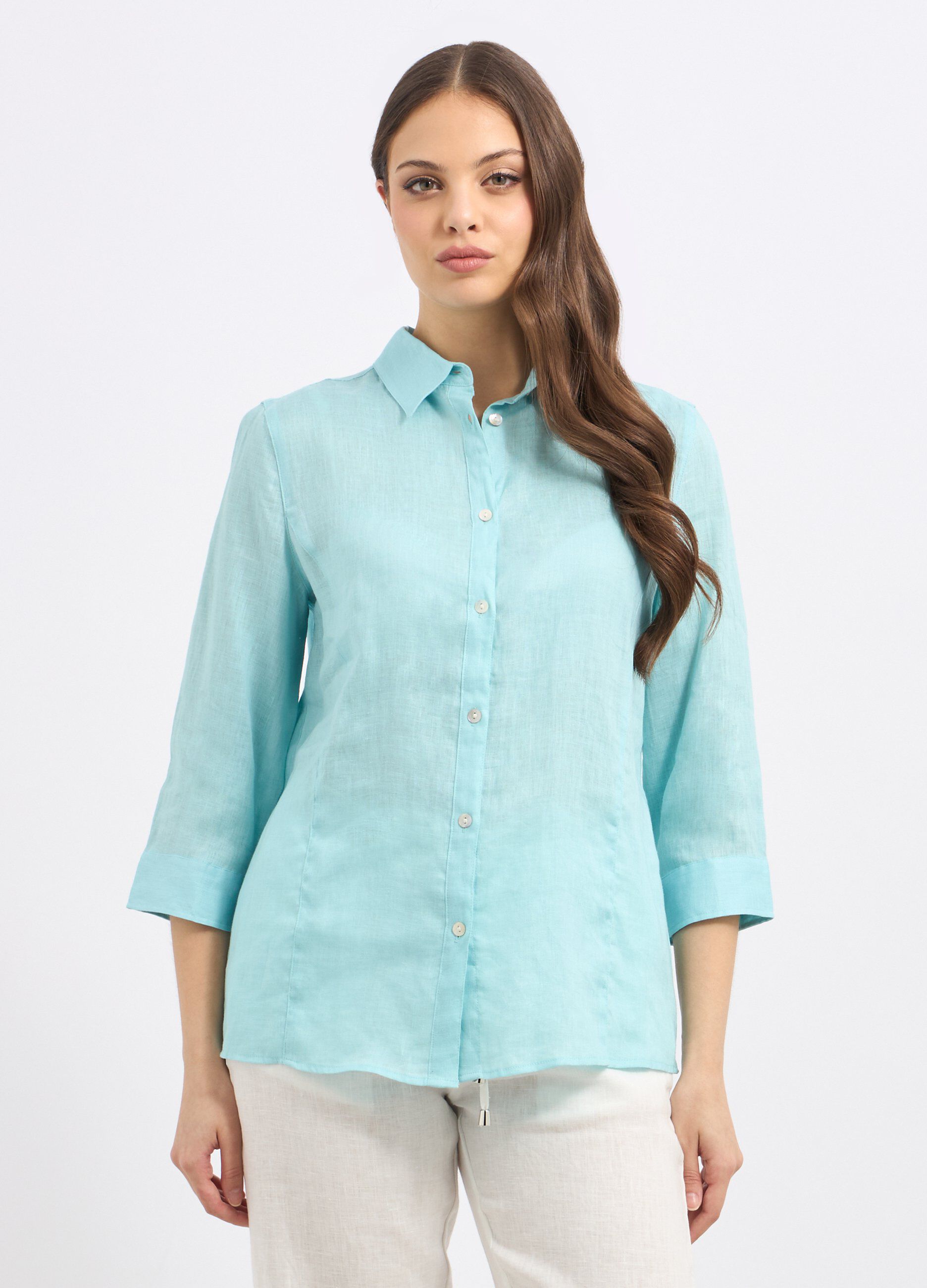 Camicia in puro lino donna_0