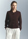 Cardigan girocollo rasato donna_0
