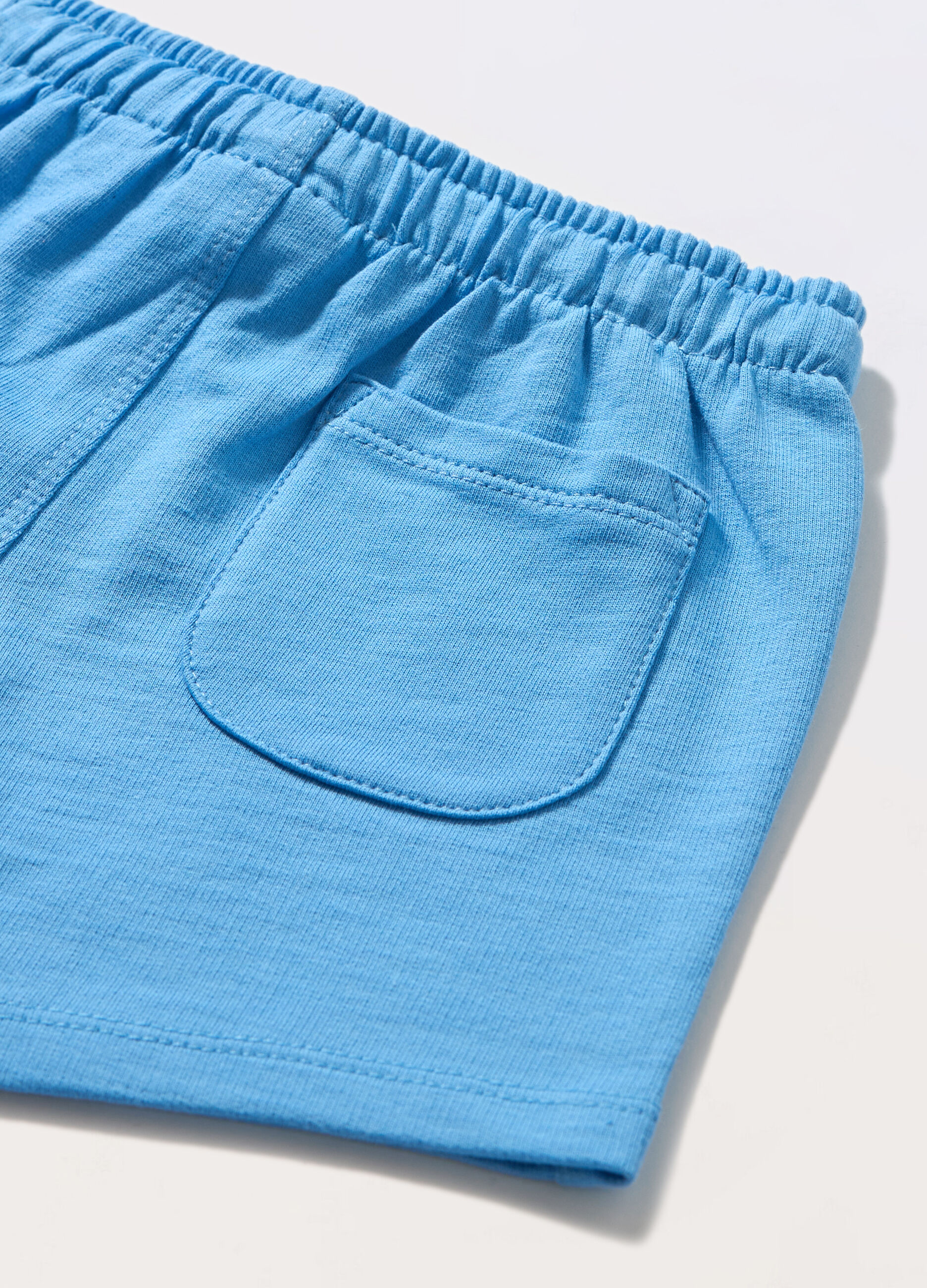 Shorts in french terry di puro cotone neonato_1