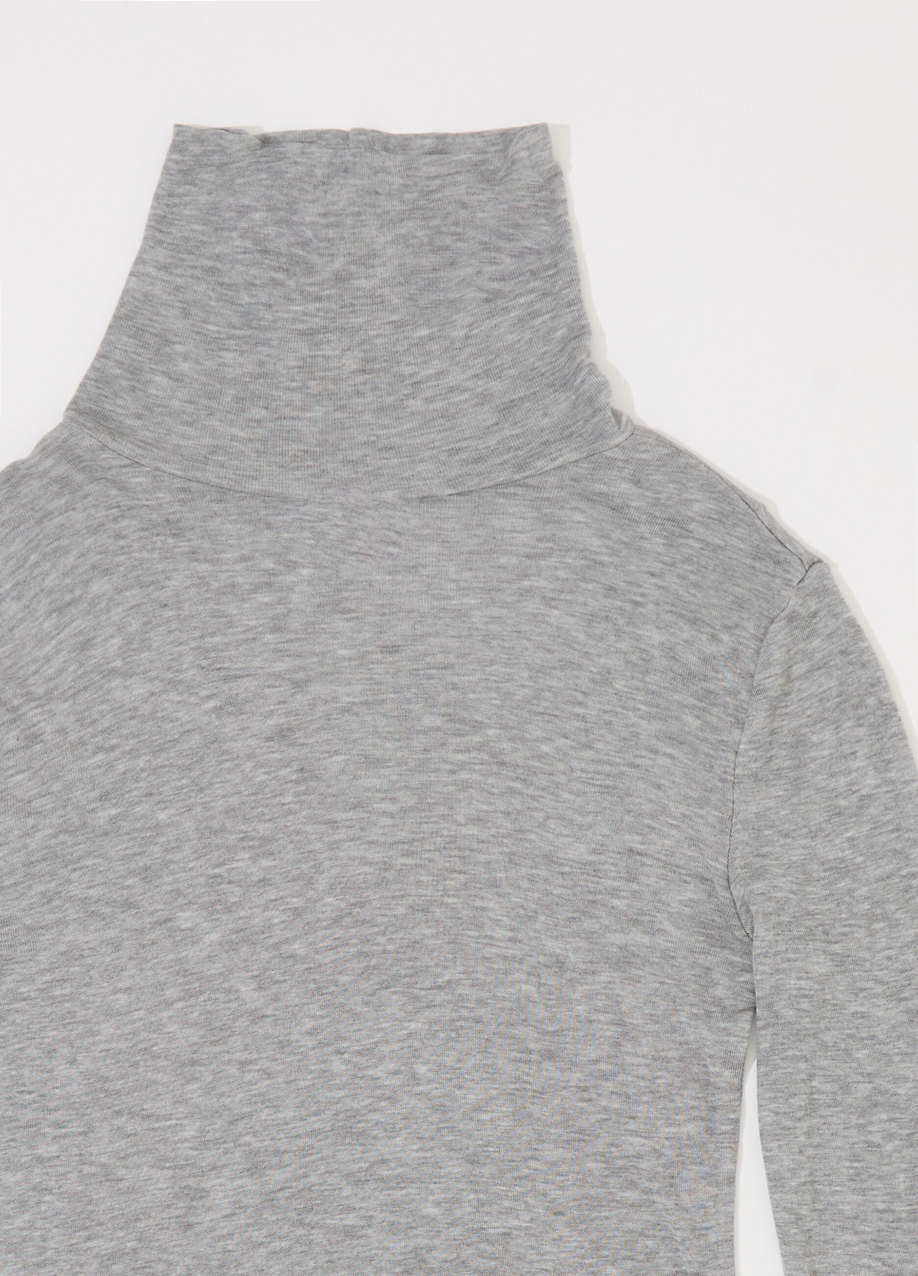 Lupetto tricot a maniche lunghe in misto lana donna_6