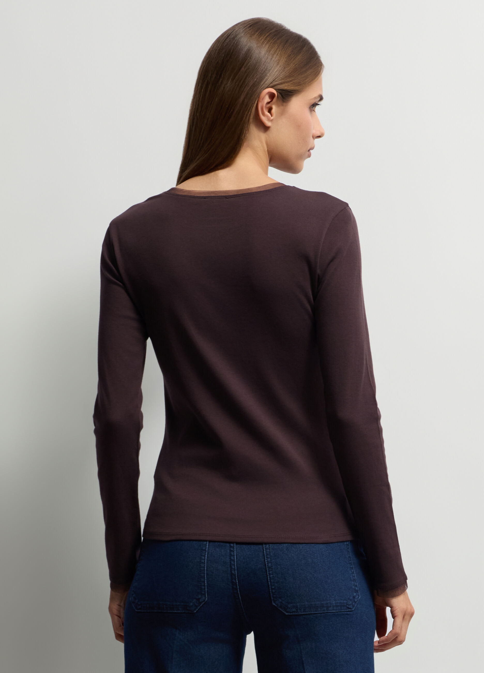 T-shirt girocollo donna_1