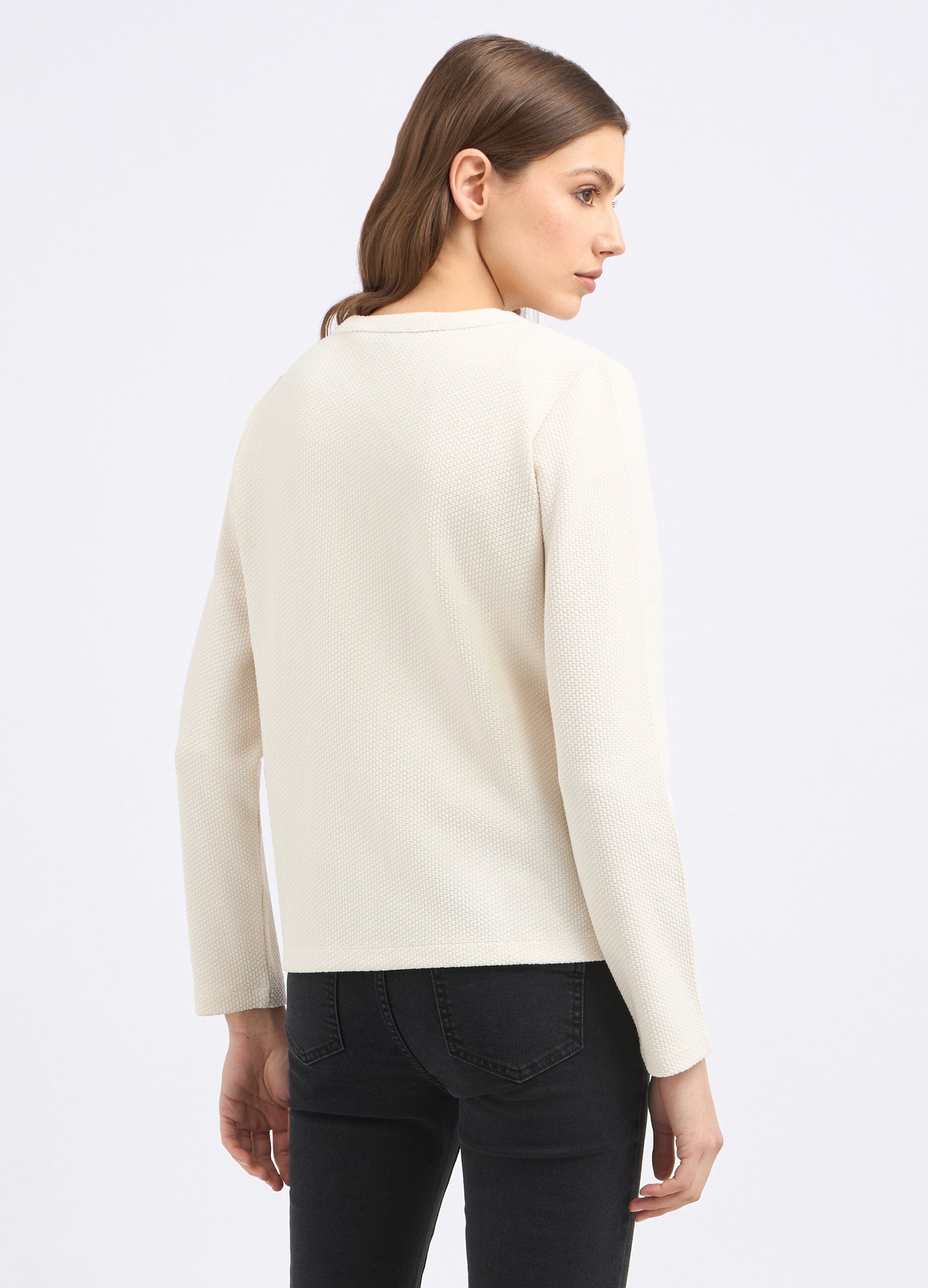 Giacca in maglia di misto cotone donna_1