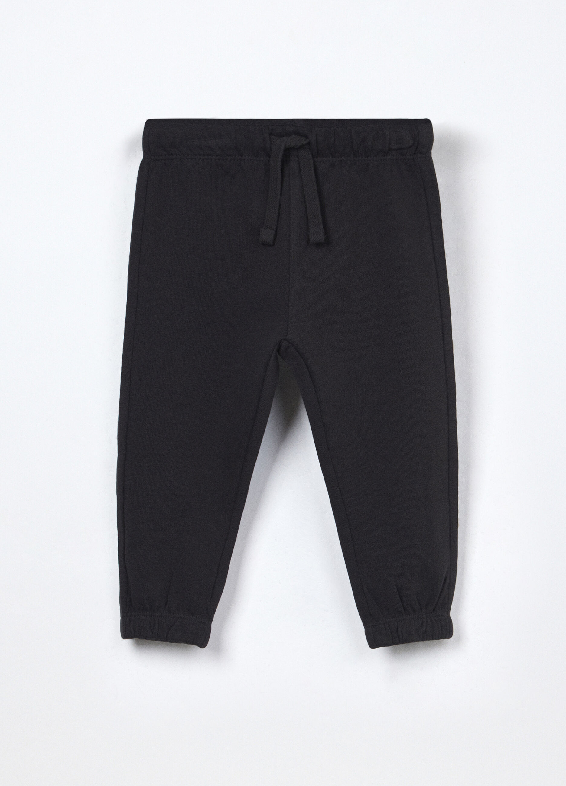 Jogger in french terry di puro cotone neonato_0