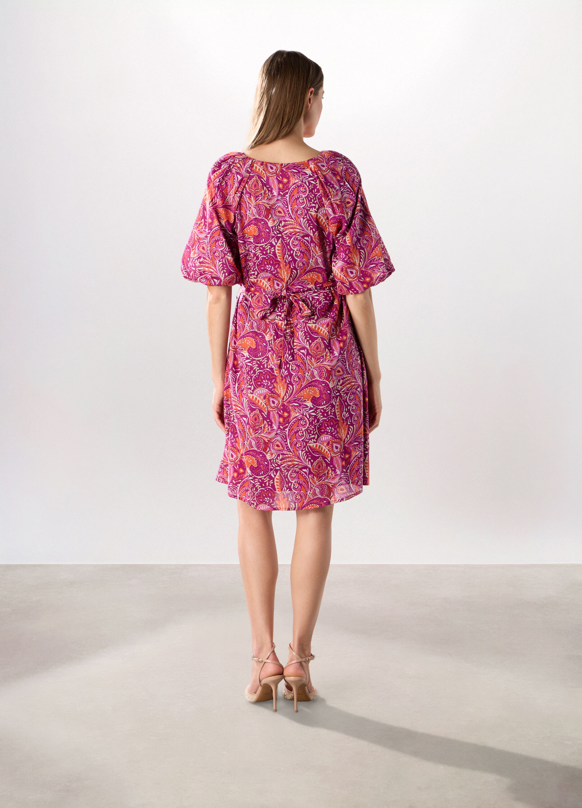 Abito corto in pura lyocell donna_1