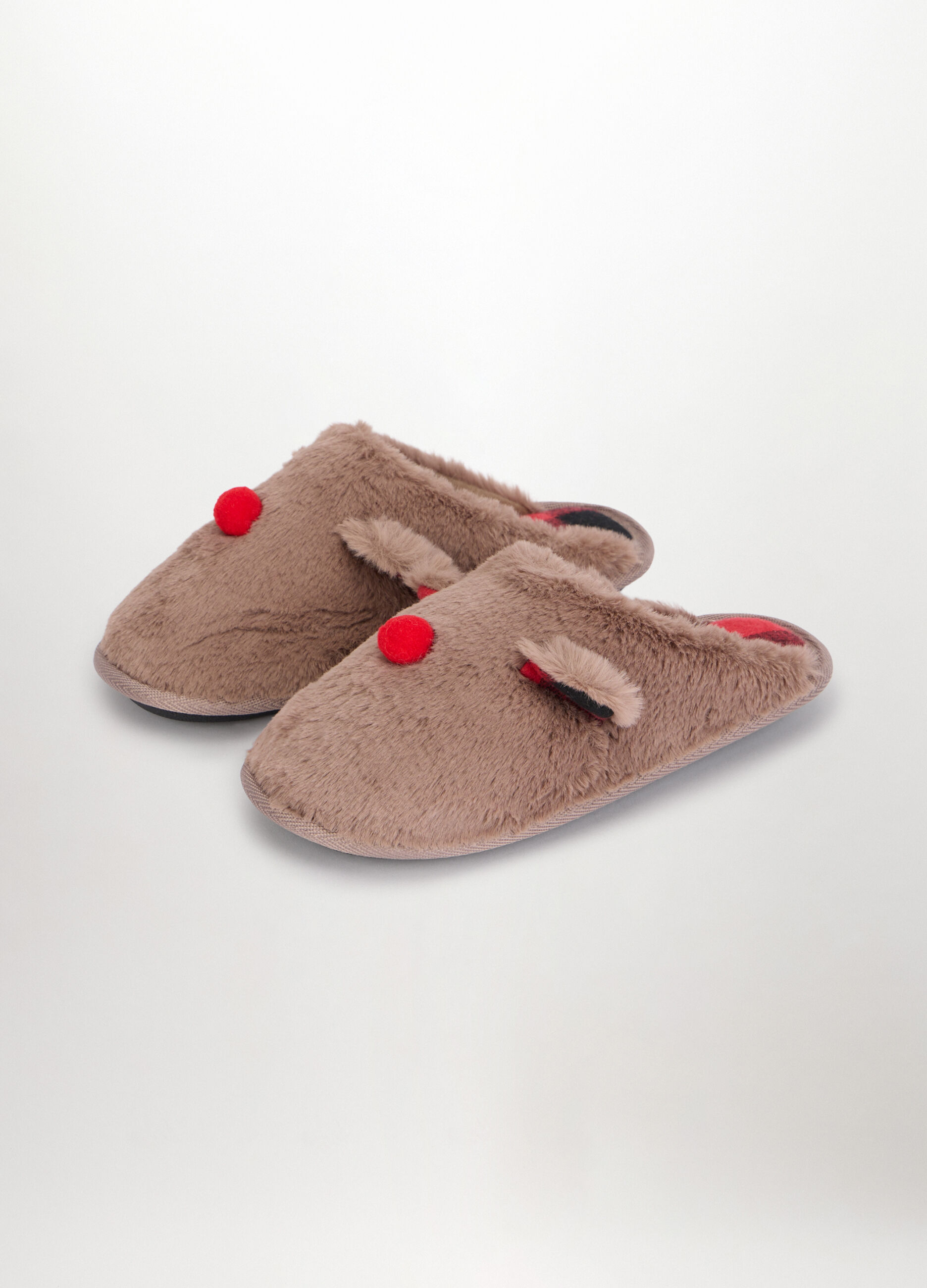 Pantofole in eco fur donna_0