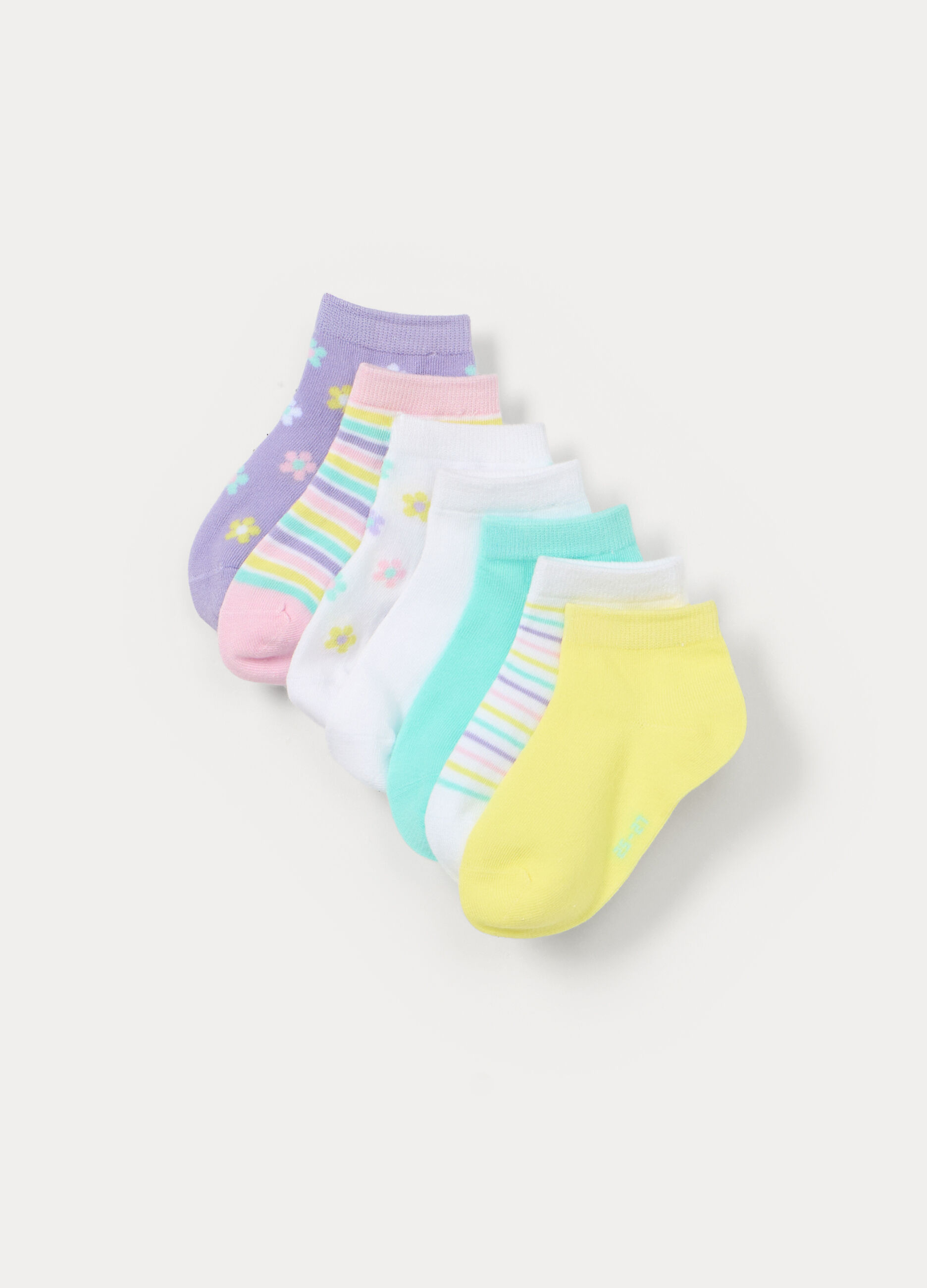 Pack 7 calze corte in misto cotone stretch_0