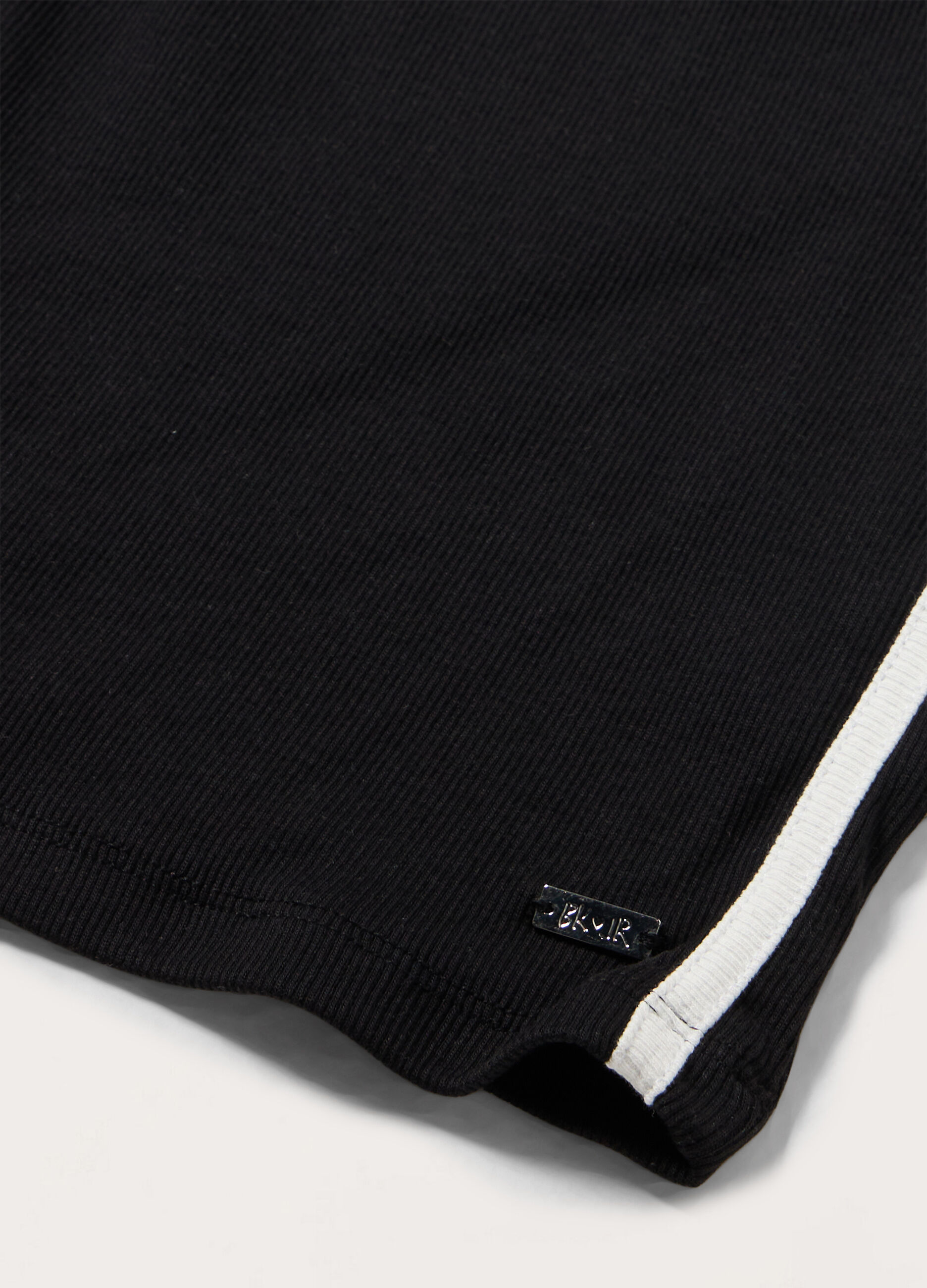 Top in costina di cotone stretch ragazza_1