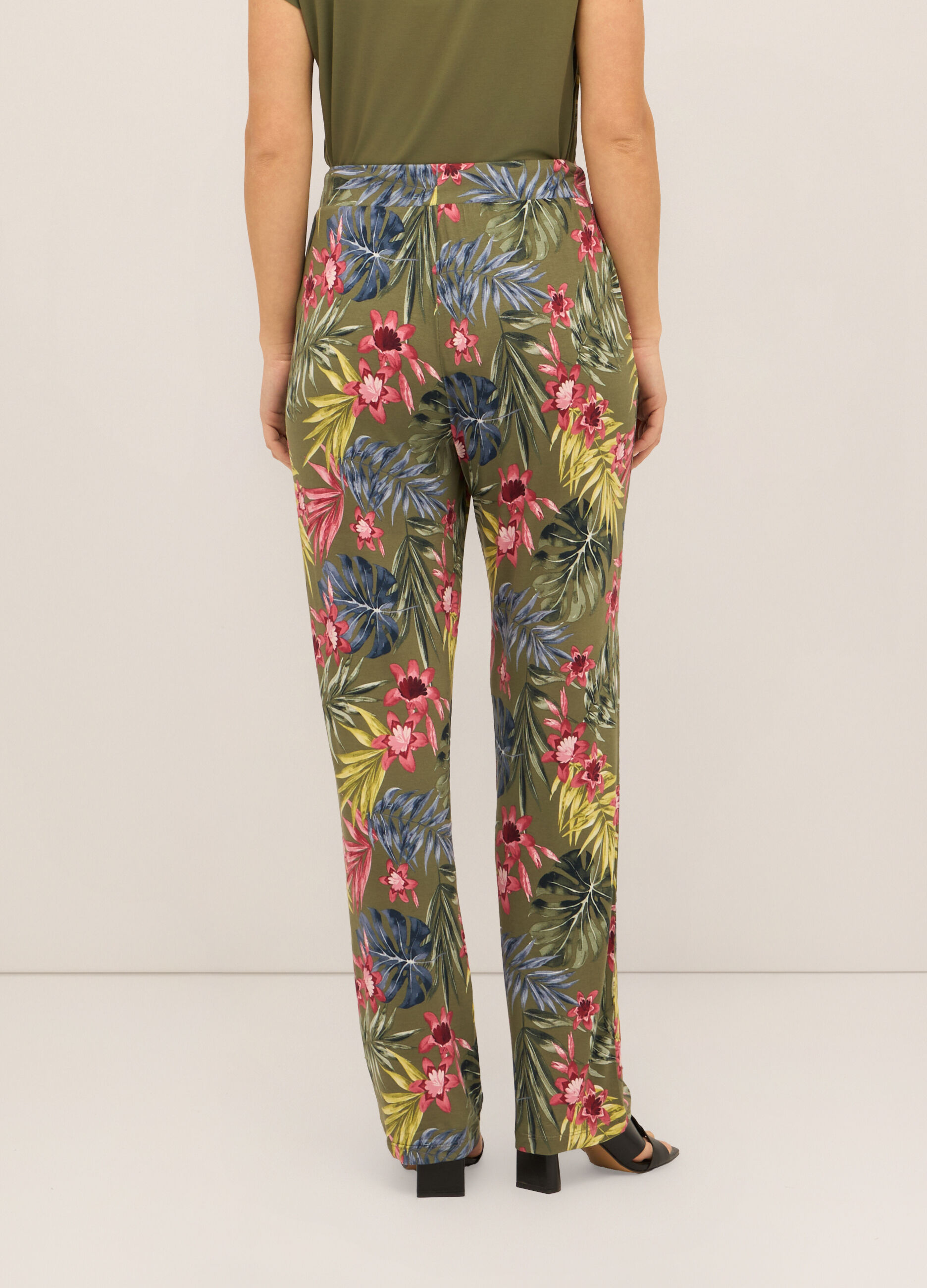 Pantaloni in viscosa stretch donna_1