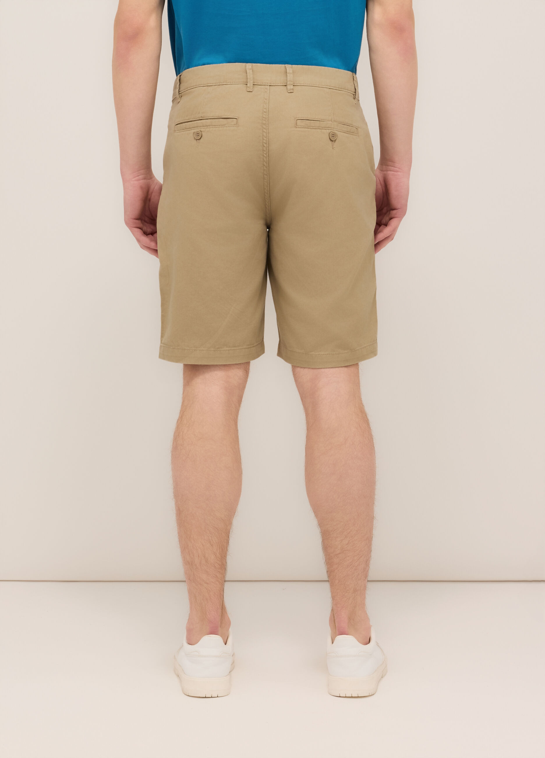Bermuda in twill di cotone uomo_1