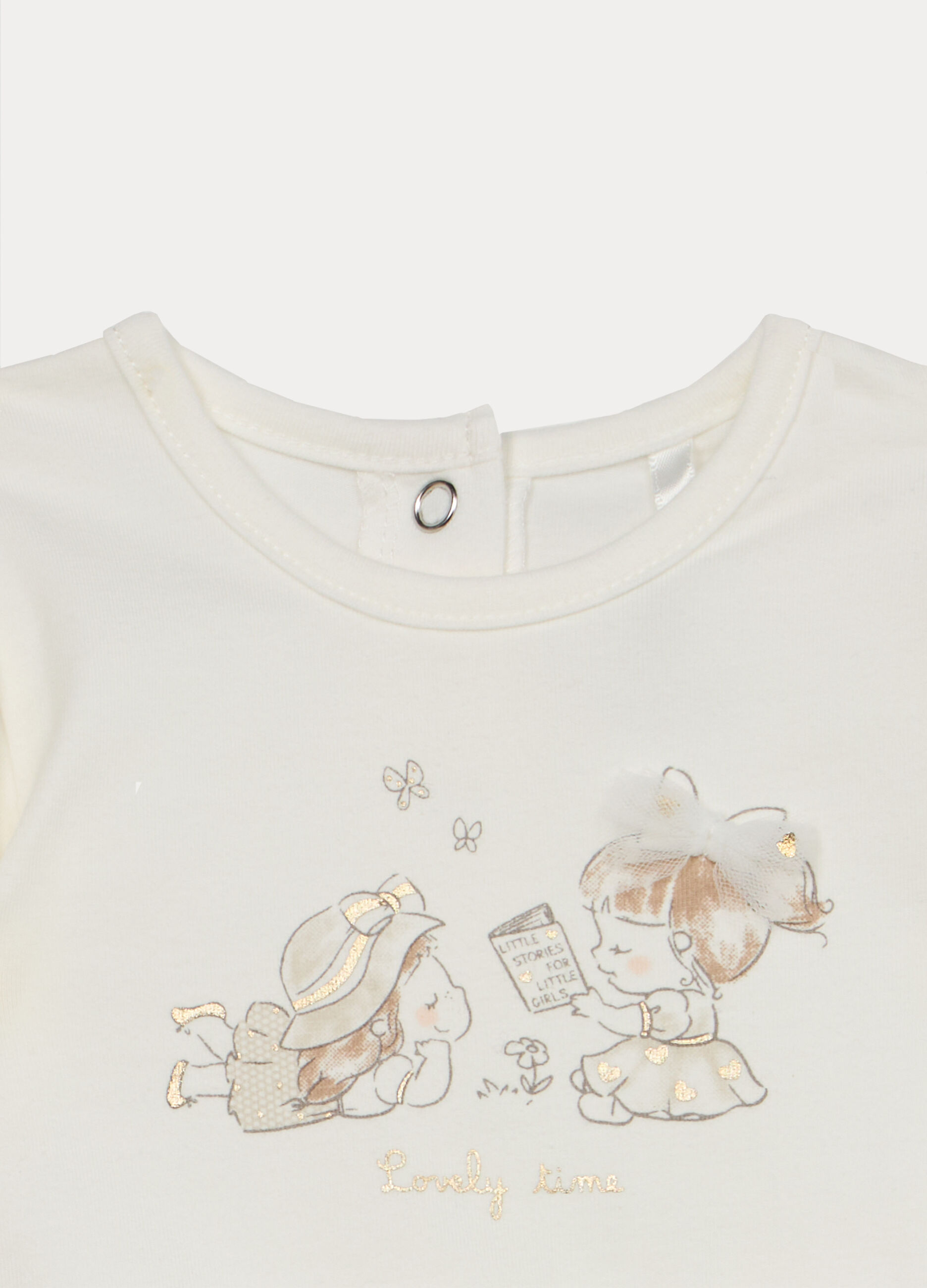 Body con gonna + fascetta in jersey di cotone stretch neonata_2