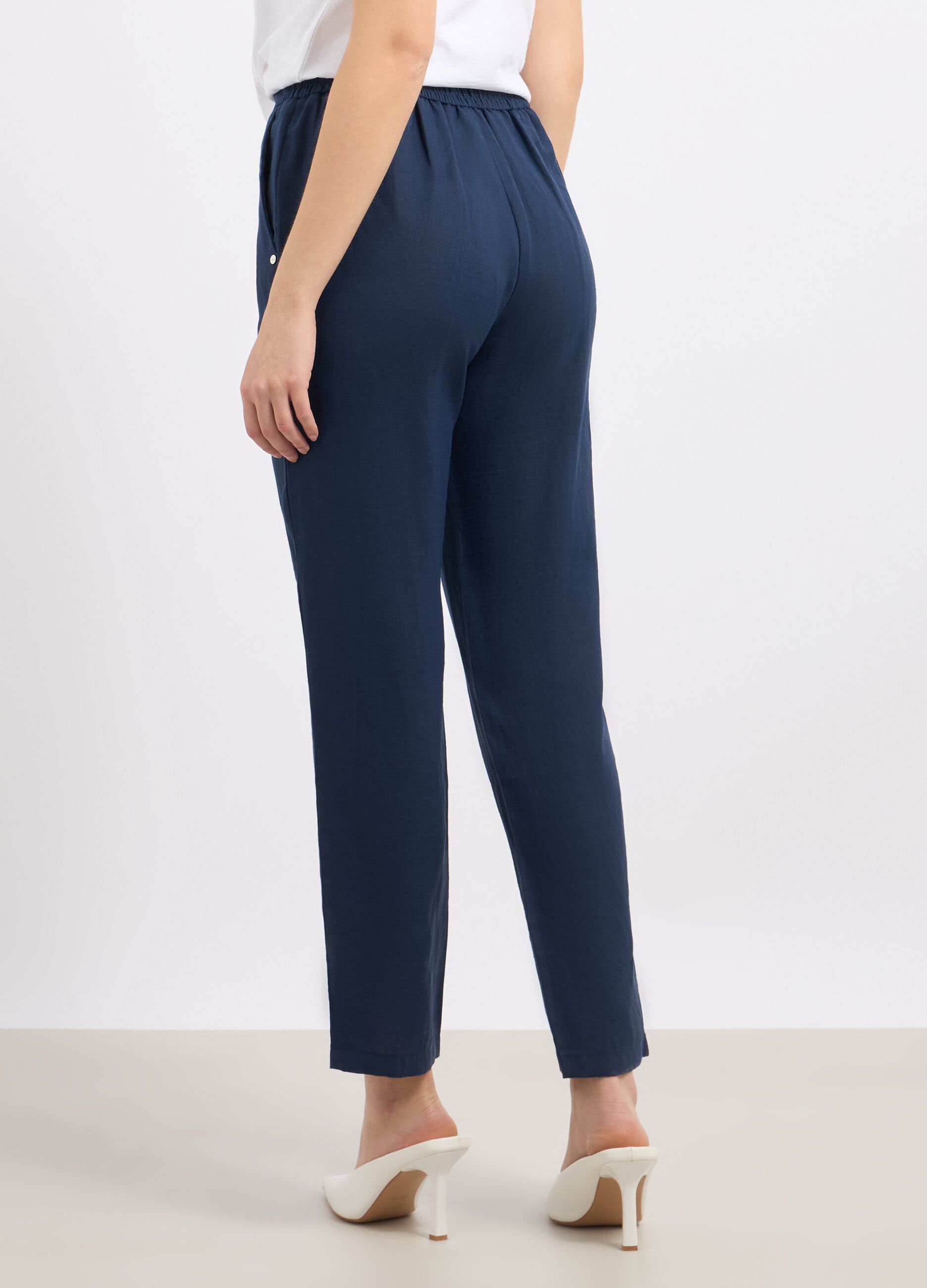 Pantaloni in puro lino donna