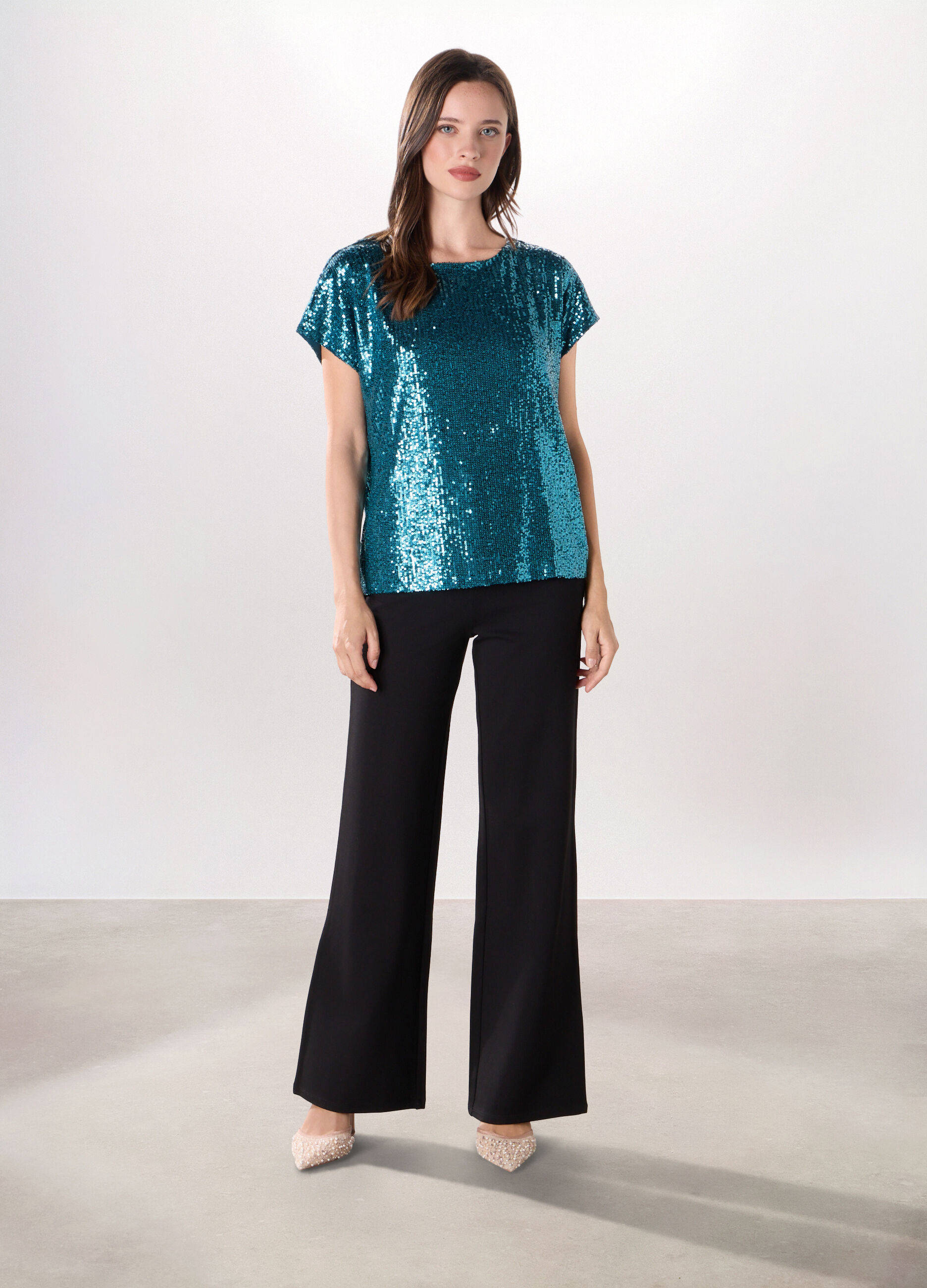 Pantaloni misto viscosa donna_0