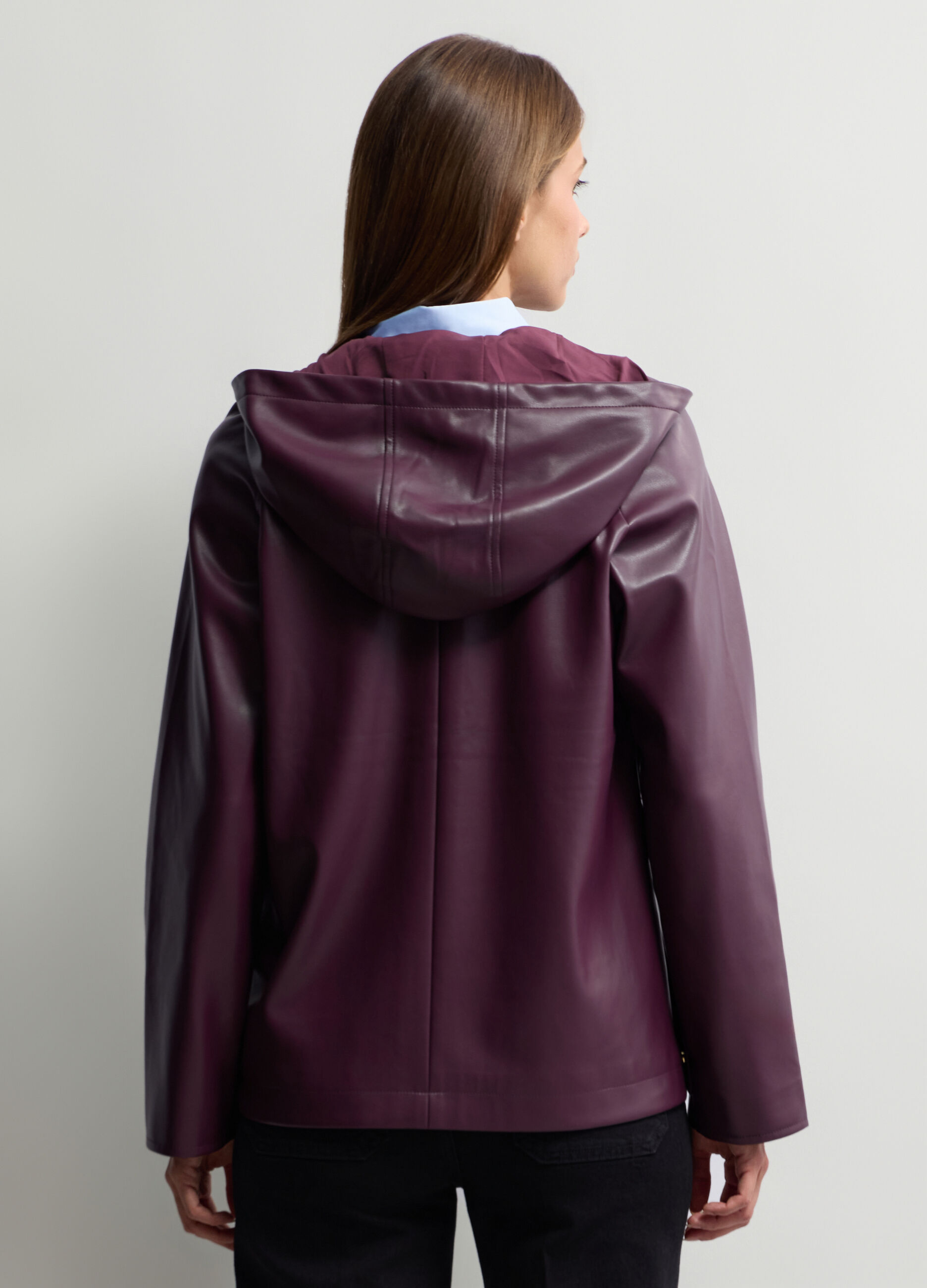 Giacca in eco pelle donna_1