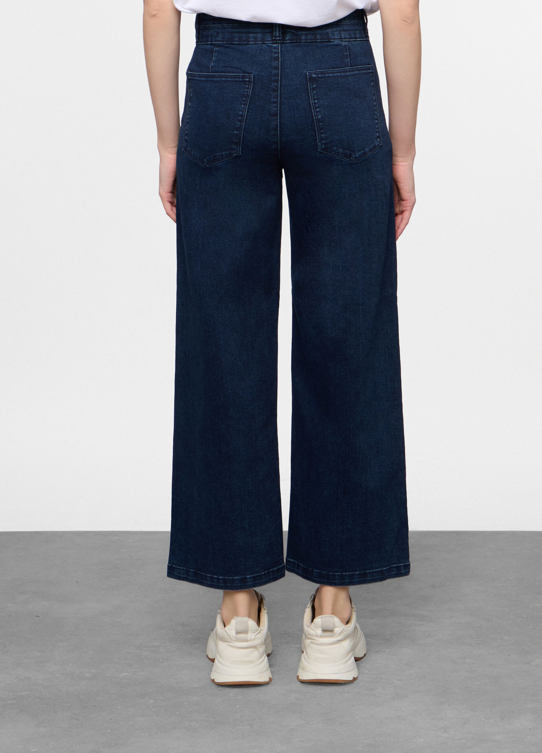 5 Tasche fit Culotte in denim stretch donna_2