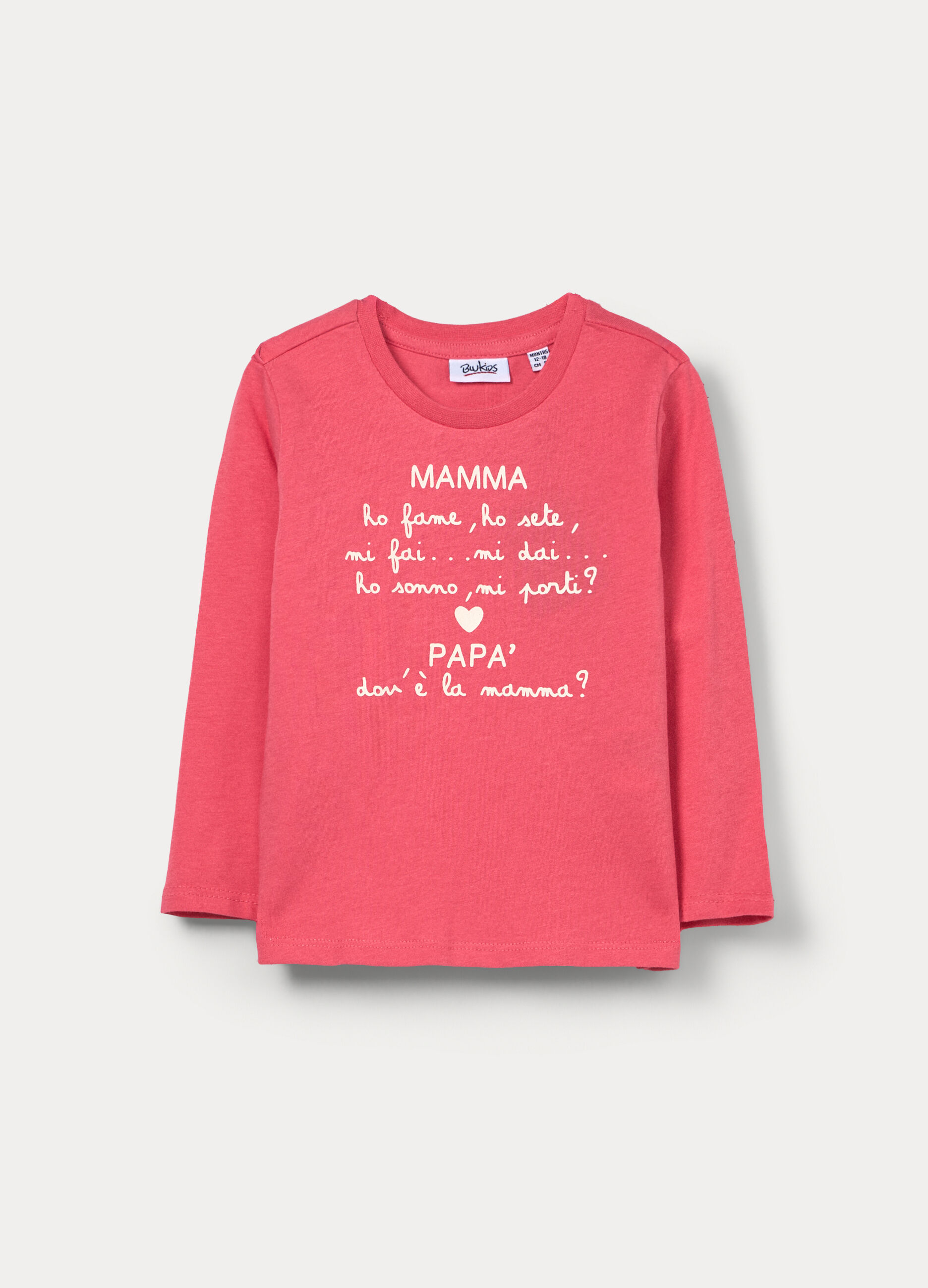 T-shirt in jersey di puro cotone bimba_0