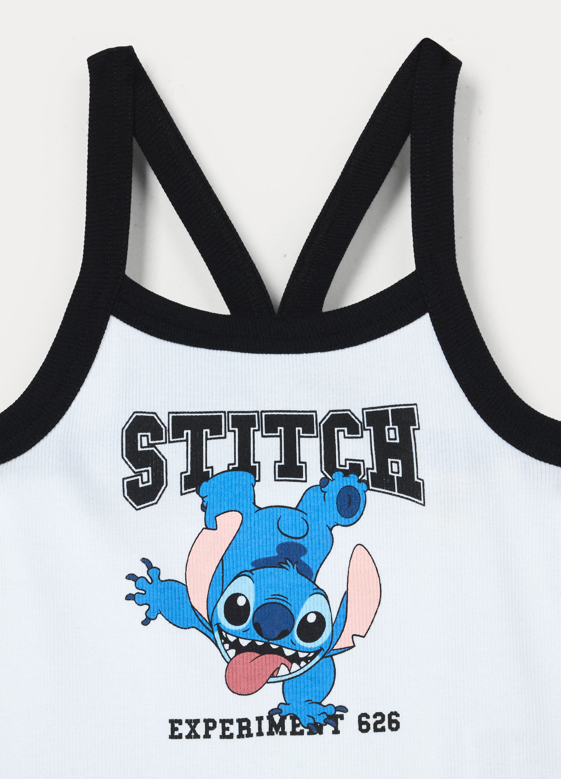 Top Stitch in costina di cotone stretch ragazza_2