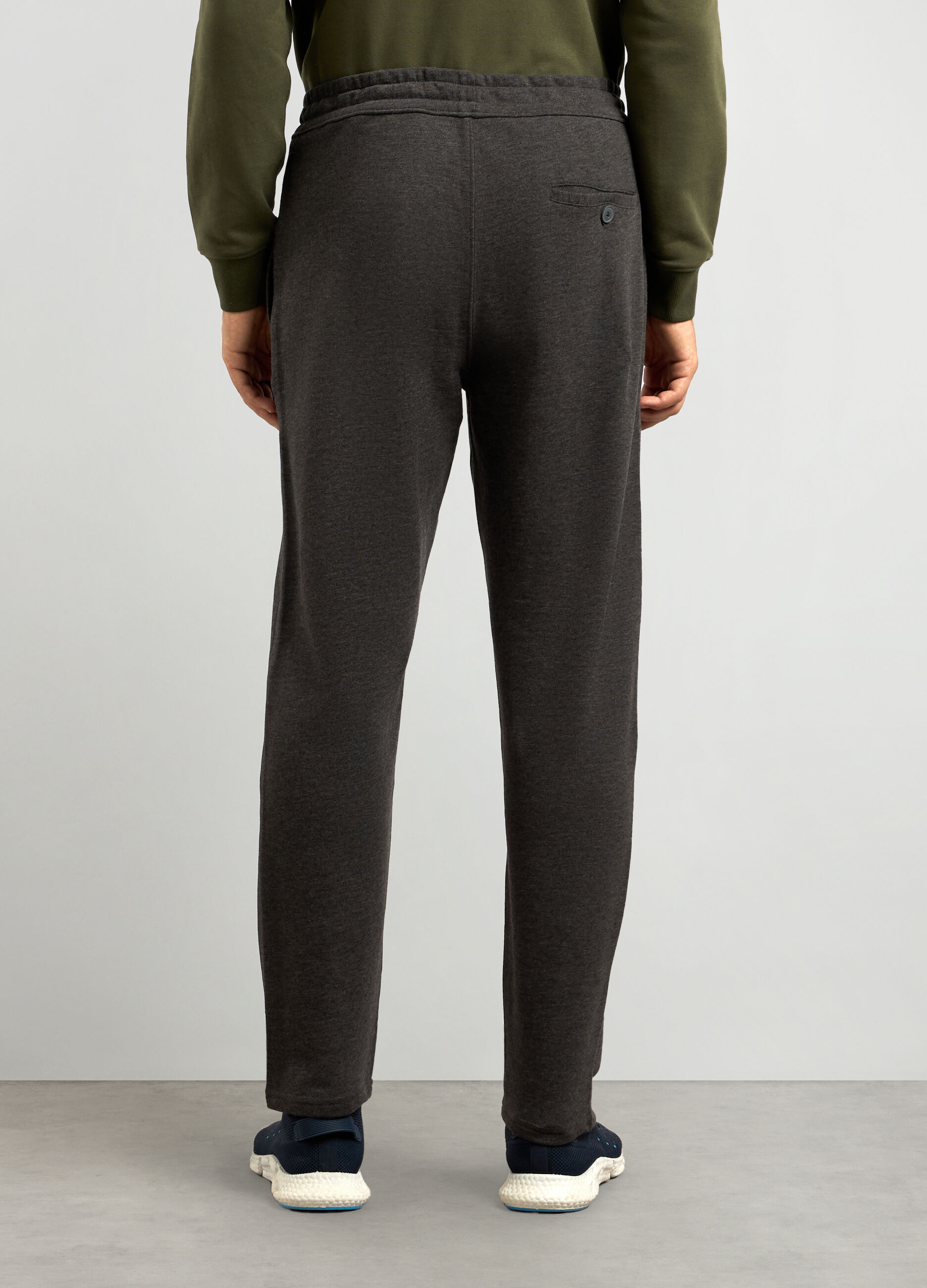 Joggers in felpa misto cotone uomo_1