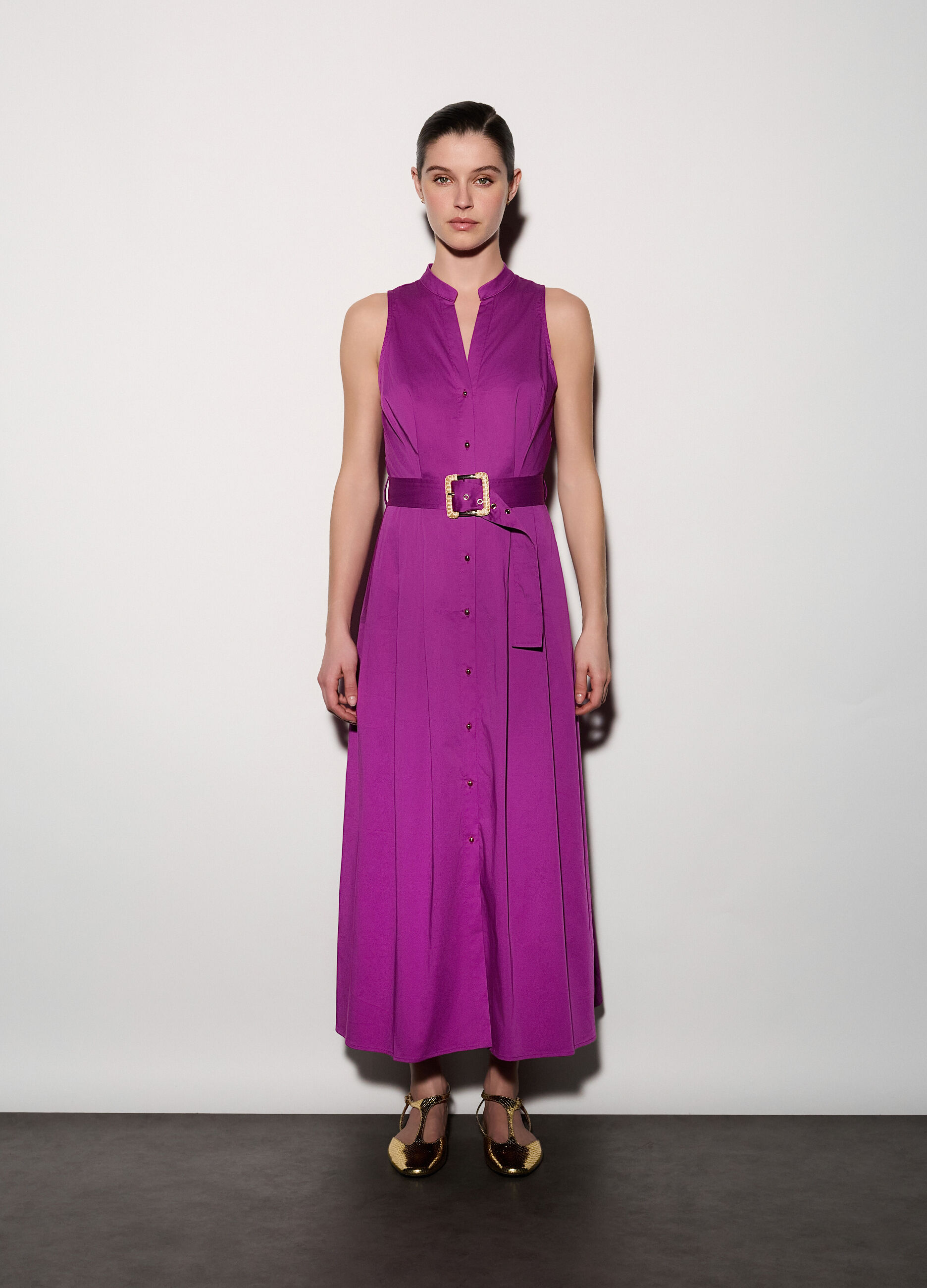 Abito lungo stretch donna_1