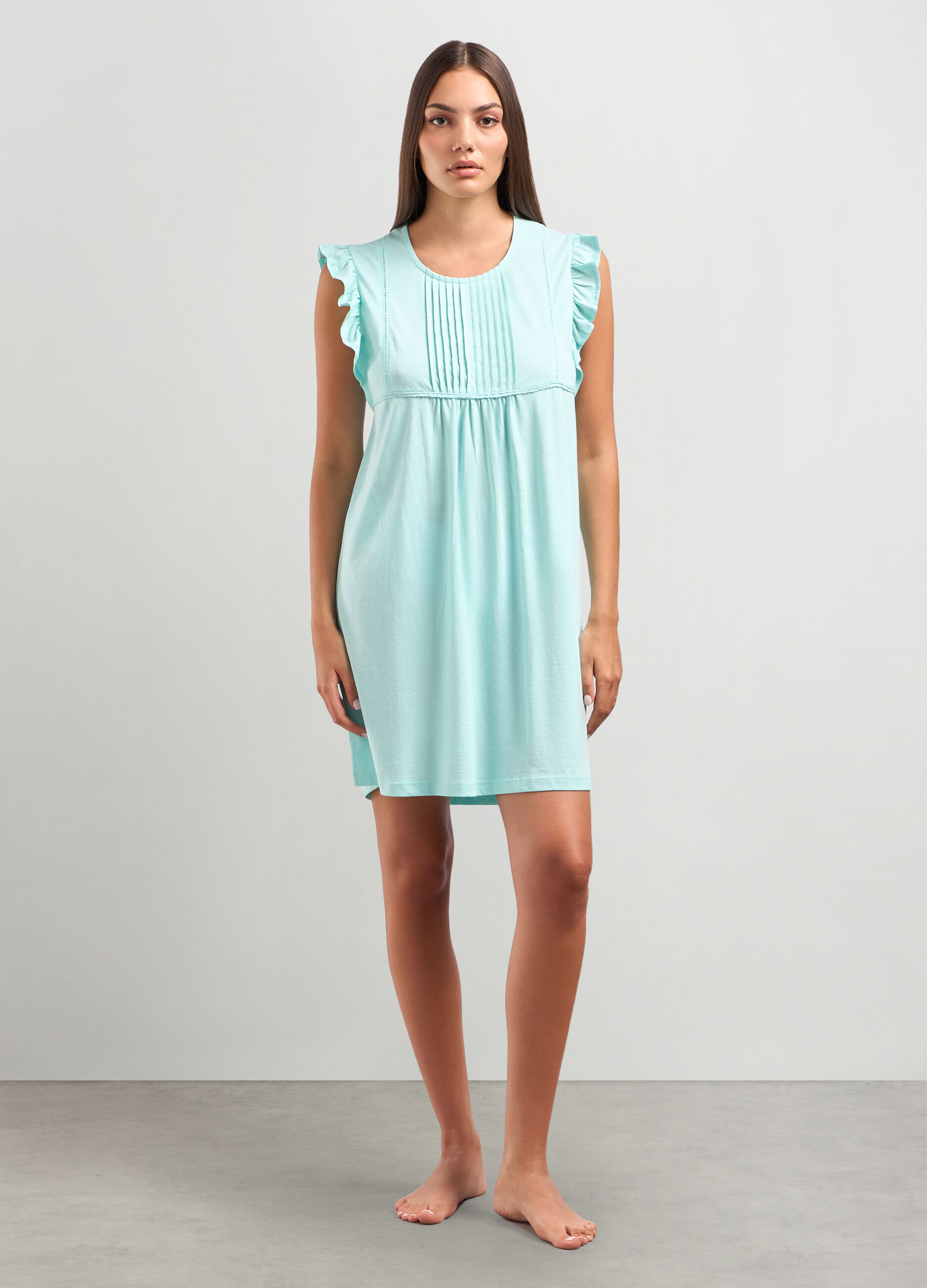 Camicia da notte in puro cotone donna