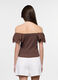 T-shirt con scollo dritto stretch donna_1
