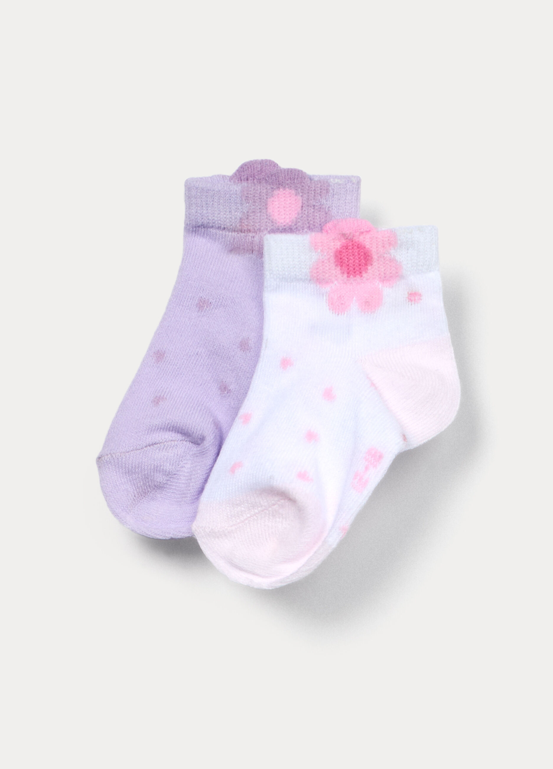 Pack 2 calze jacquard in cotone stretch _1