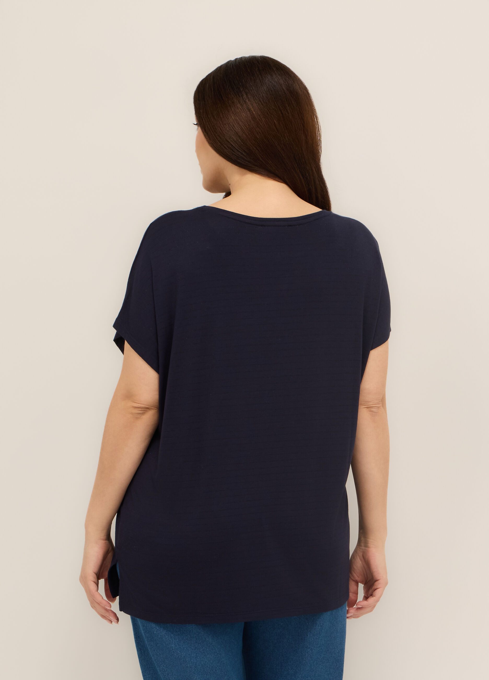 T-shirt in viscosa stretch donna curvy_1