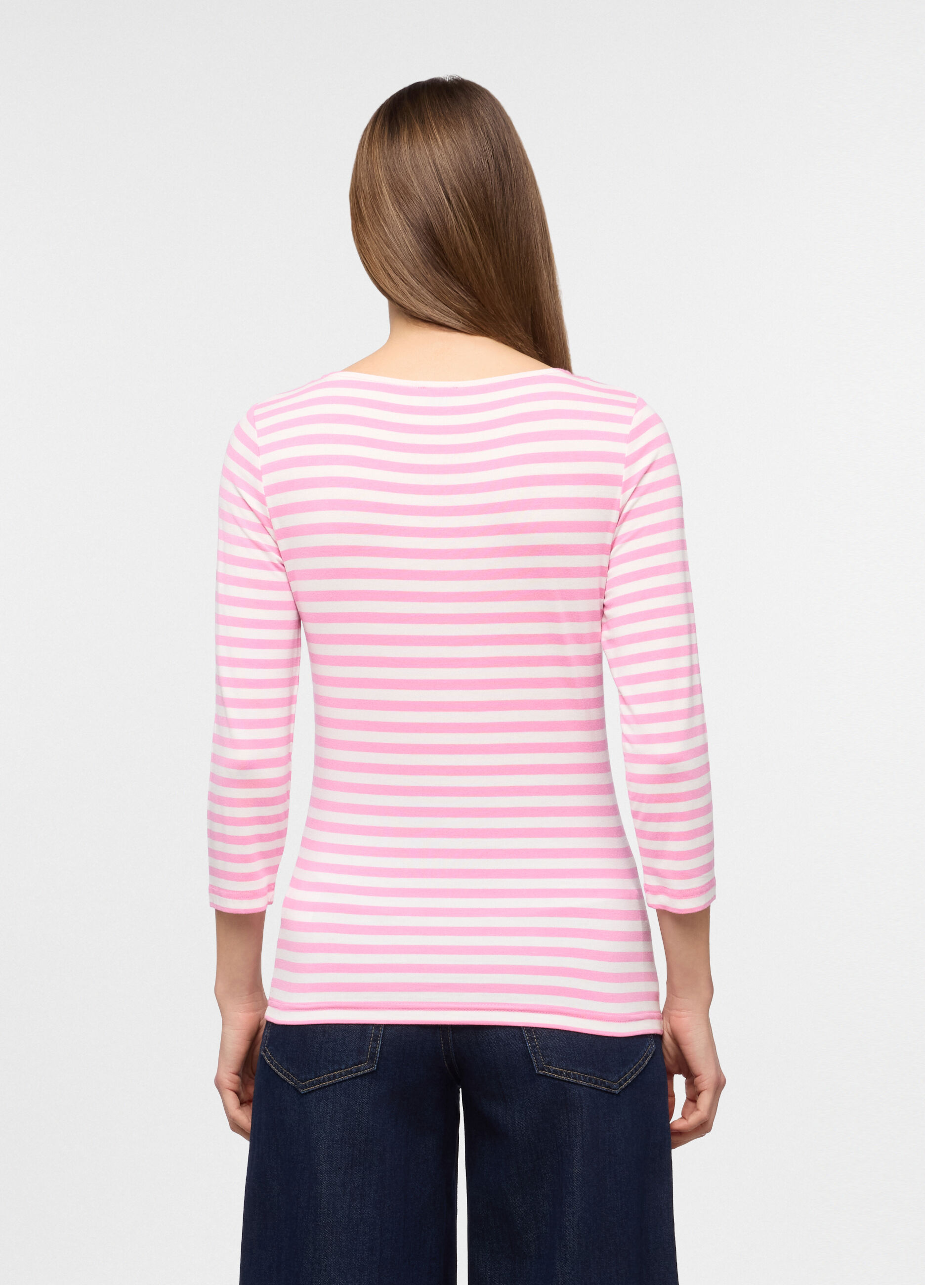 T-shirt girocollo stretch donna_1