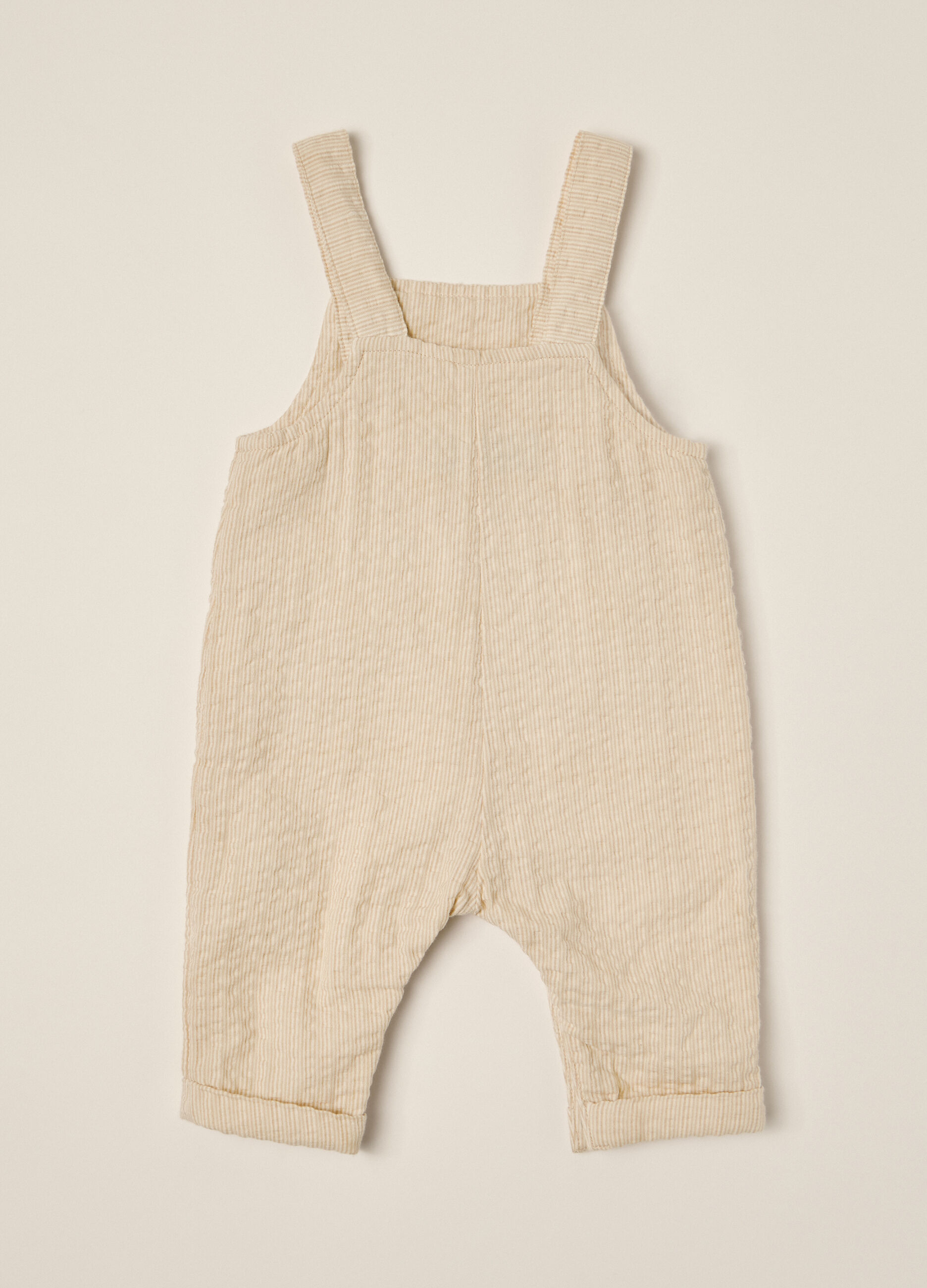 Salopette in puro cotone seersucker IANA neonato_2