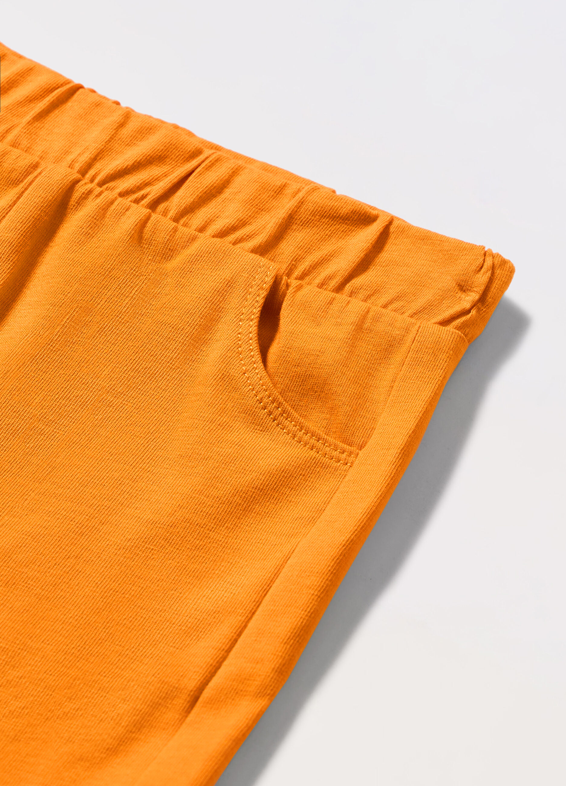Shorts in jersey di puro cotone neonato_1