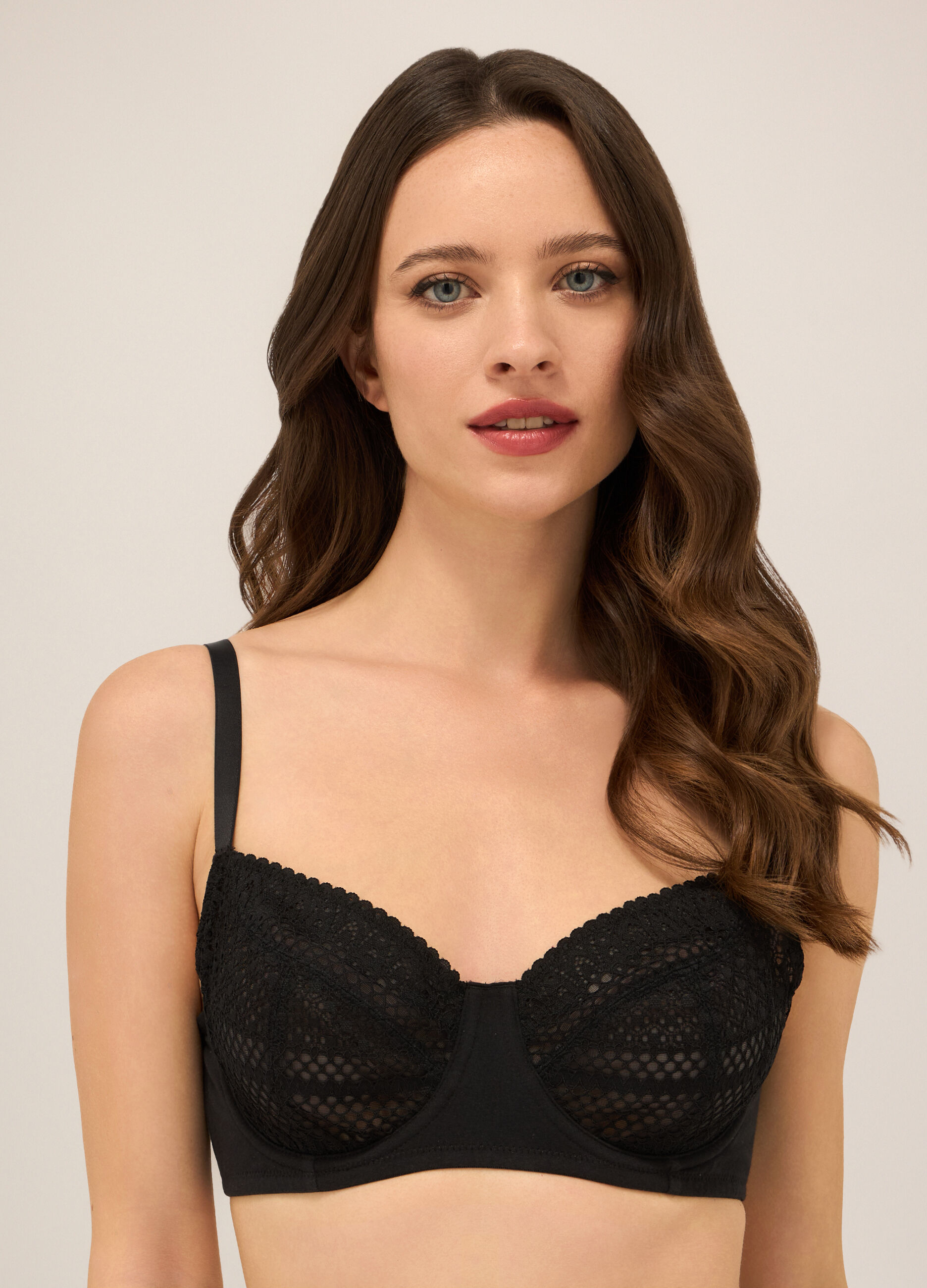 Reggiseno con dettagli in pizzo donna_2