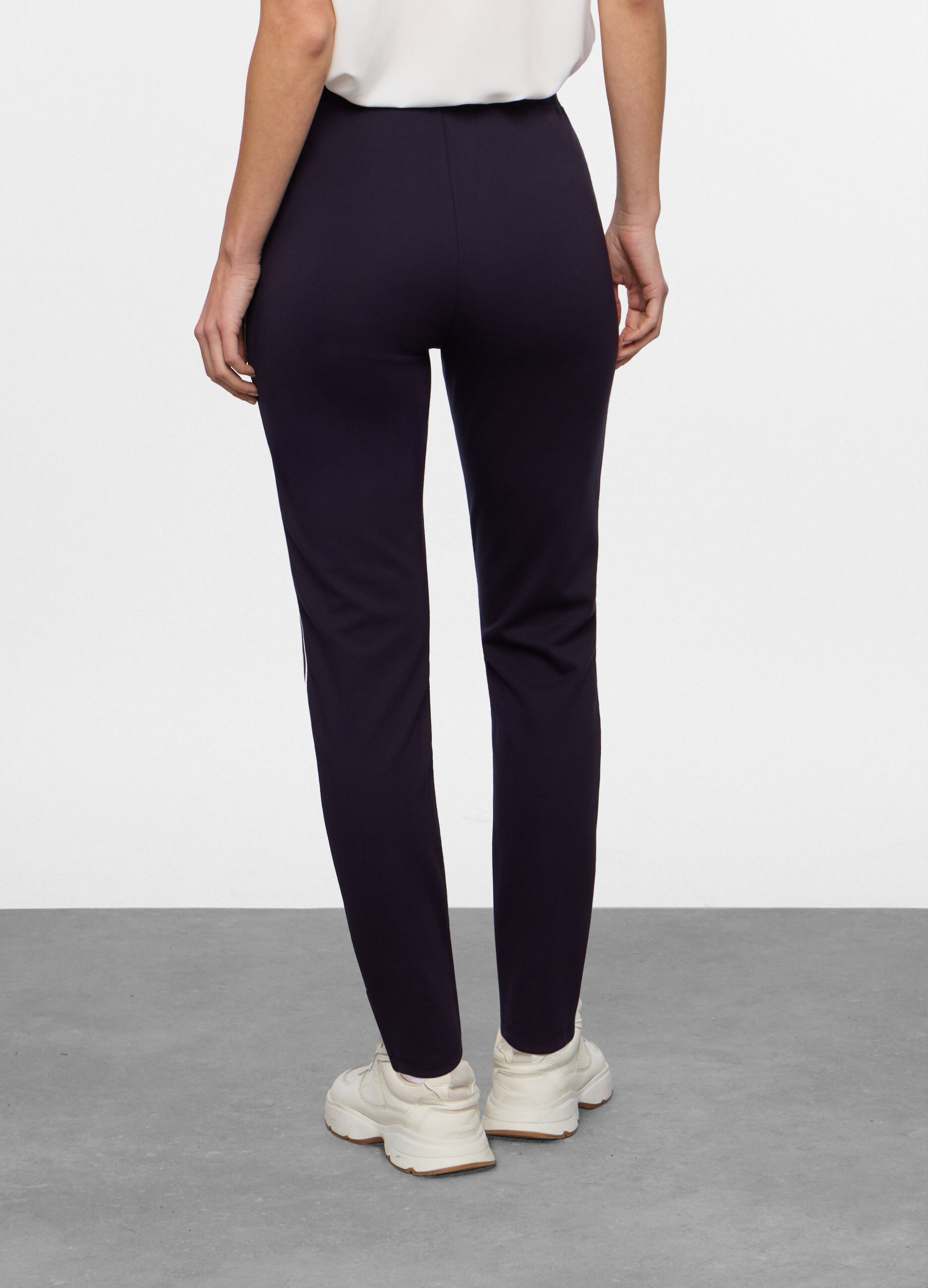 Leggings slim fit in punto Milano stretch donna_1