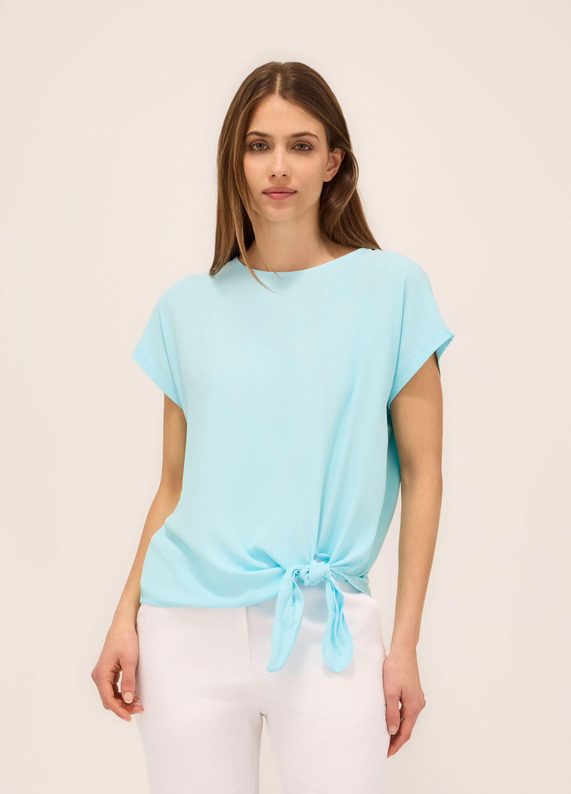 T-shirt in misto viscosa donna_0