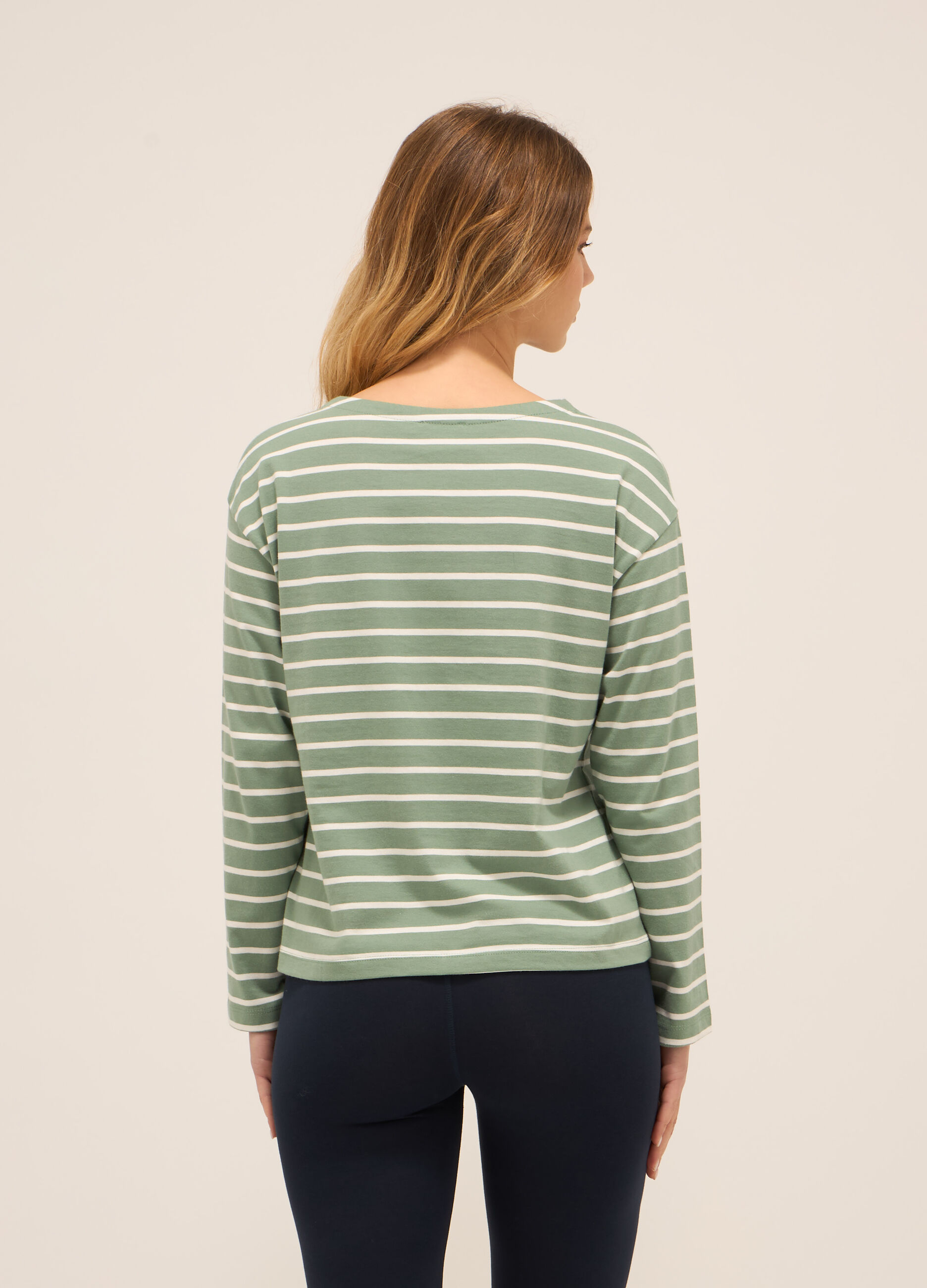 T-shirt in jersey di puro cotone_1