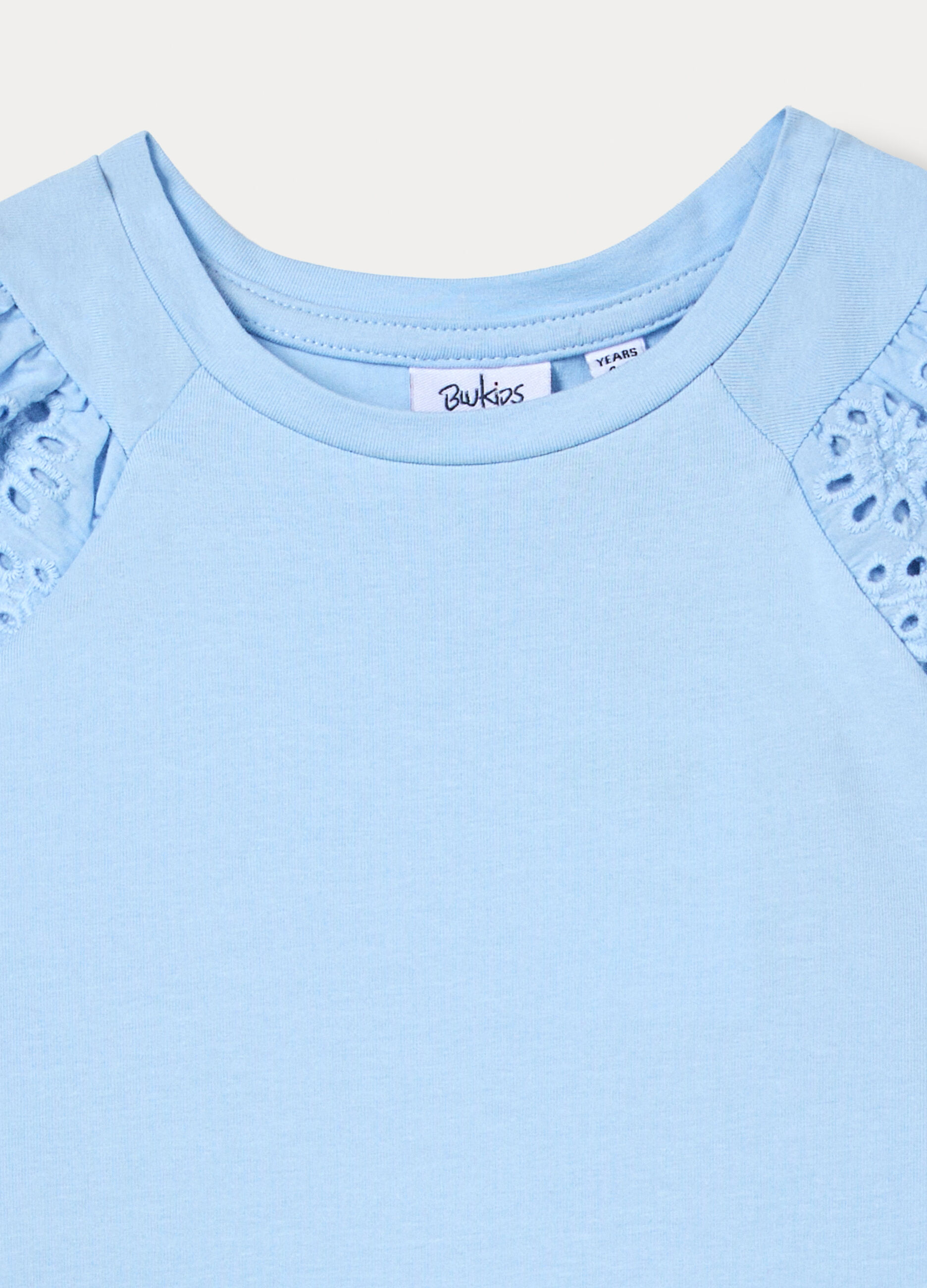 T-shirt girocollo stretch bambina_2