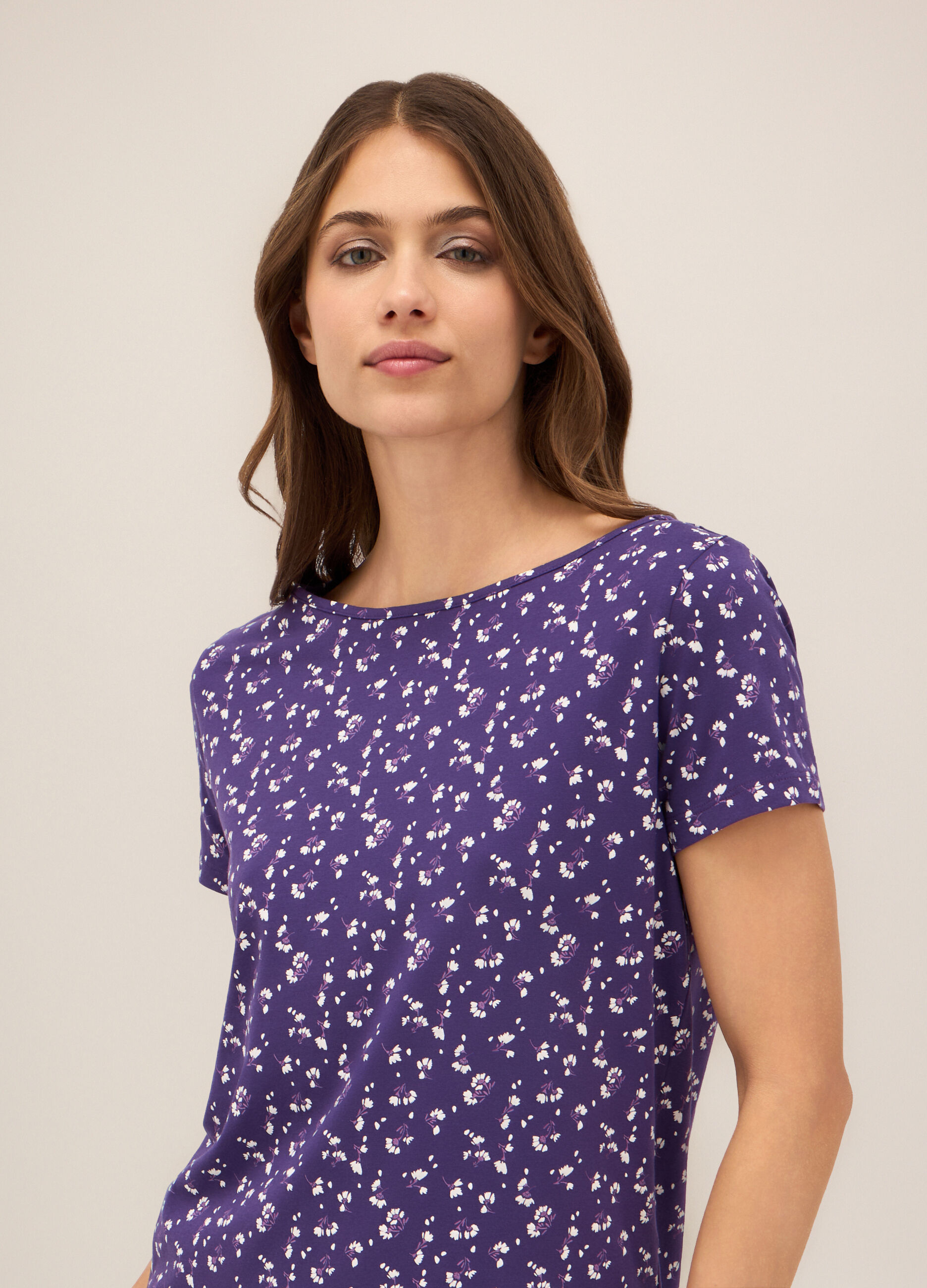 Abito corto in cotone stretch donna_2