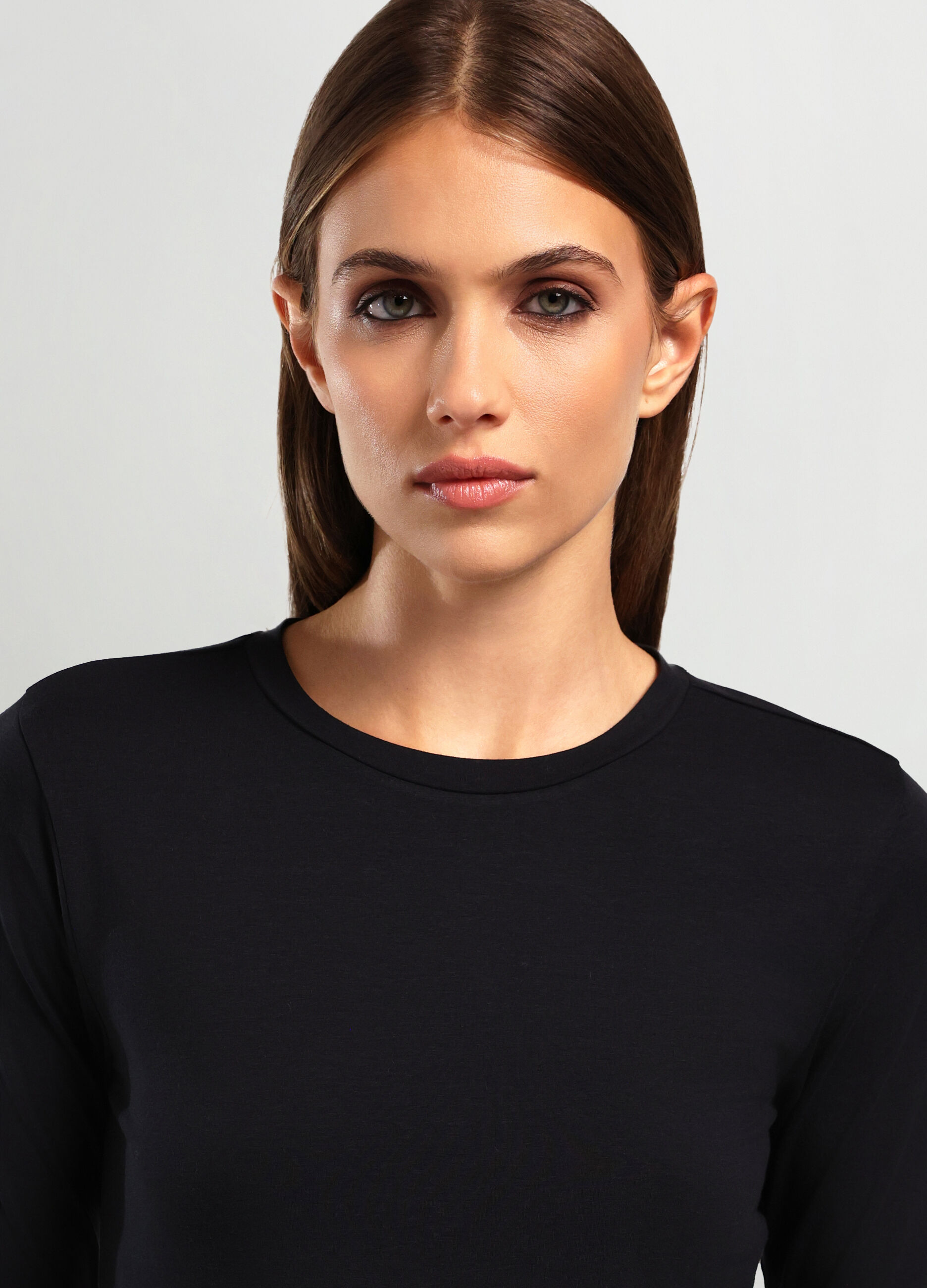 T-shirt in misto lyocell donna_2