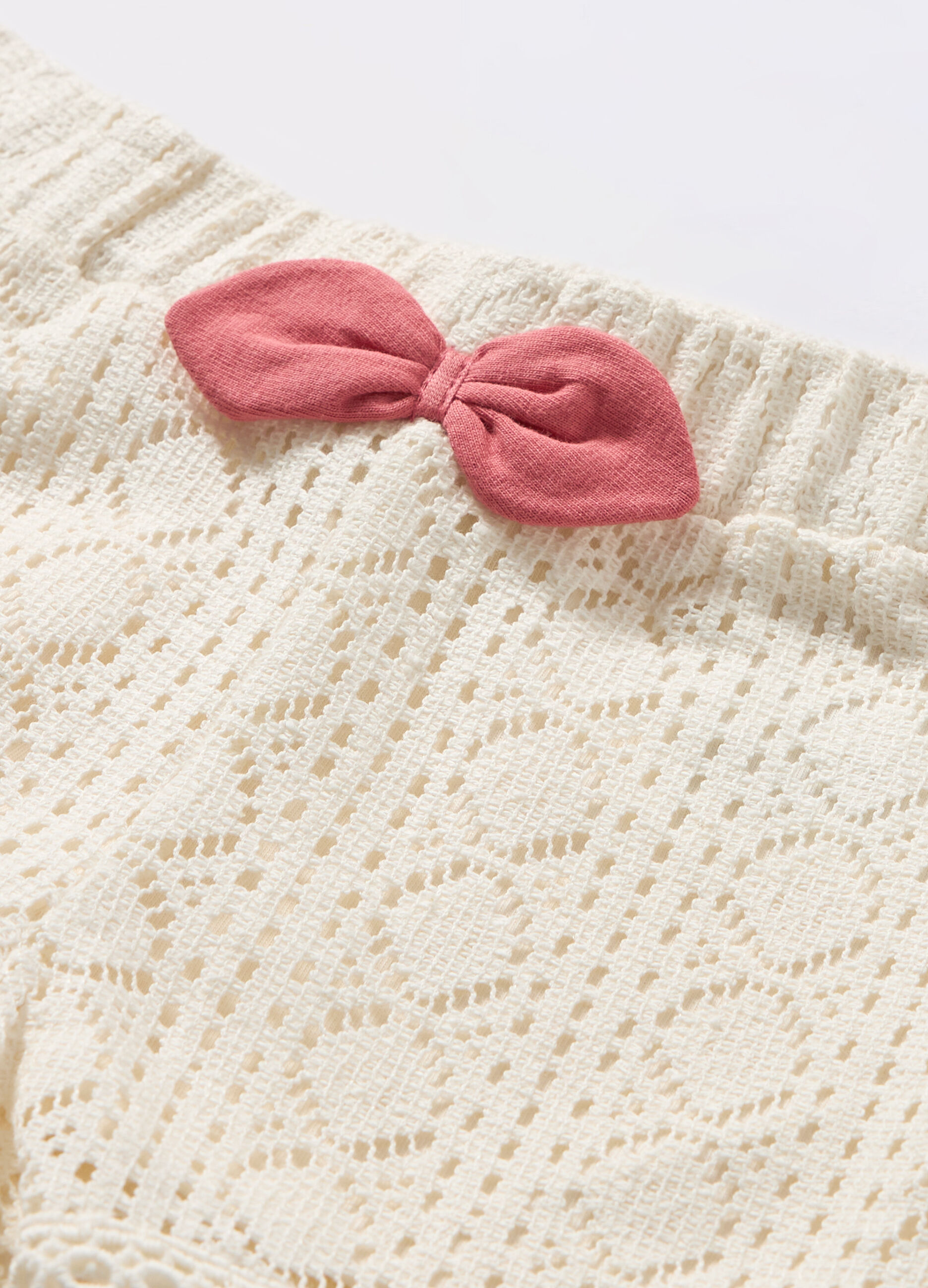 Shorts in pizzo neonata