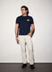 Jeans regular fit in denim di cotone e canapa uomo_0