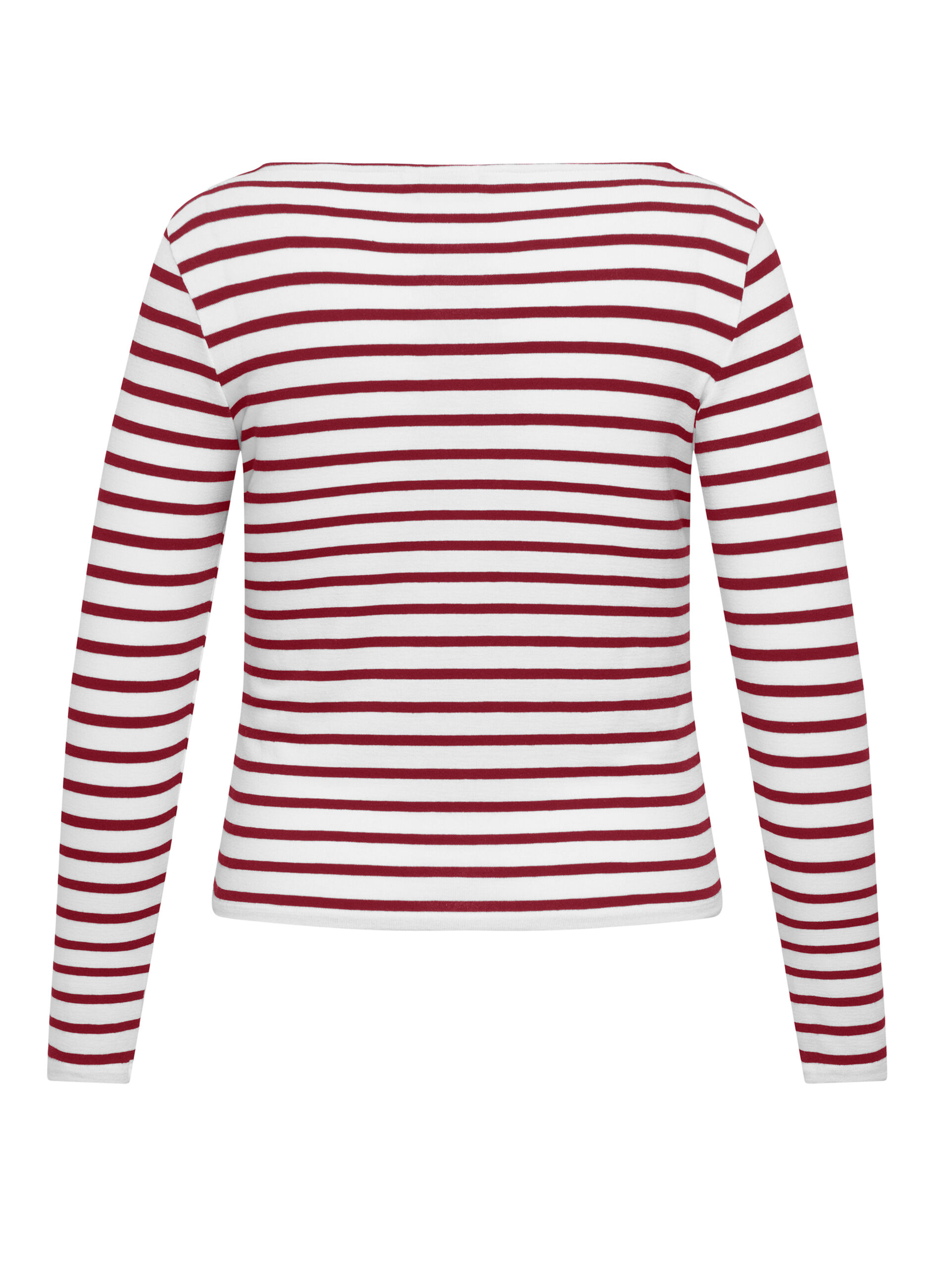 T-shirt con scollo a barchetta donna_1